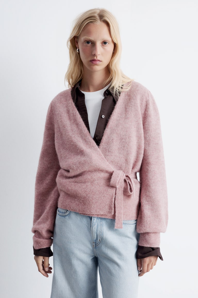 Pink Wickel Cardigan H&m Other Stories Wickelcardigan Esprit