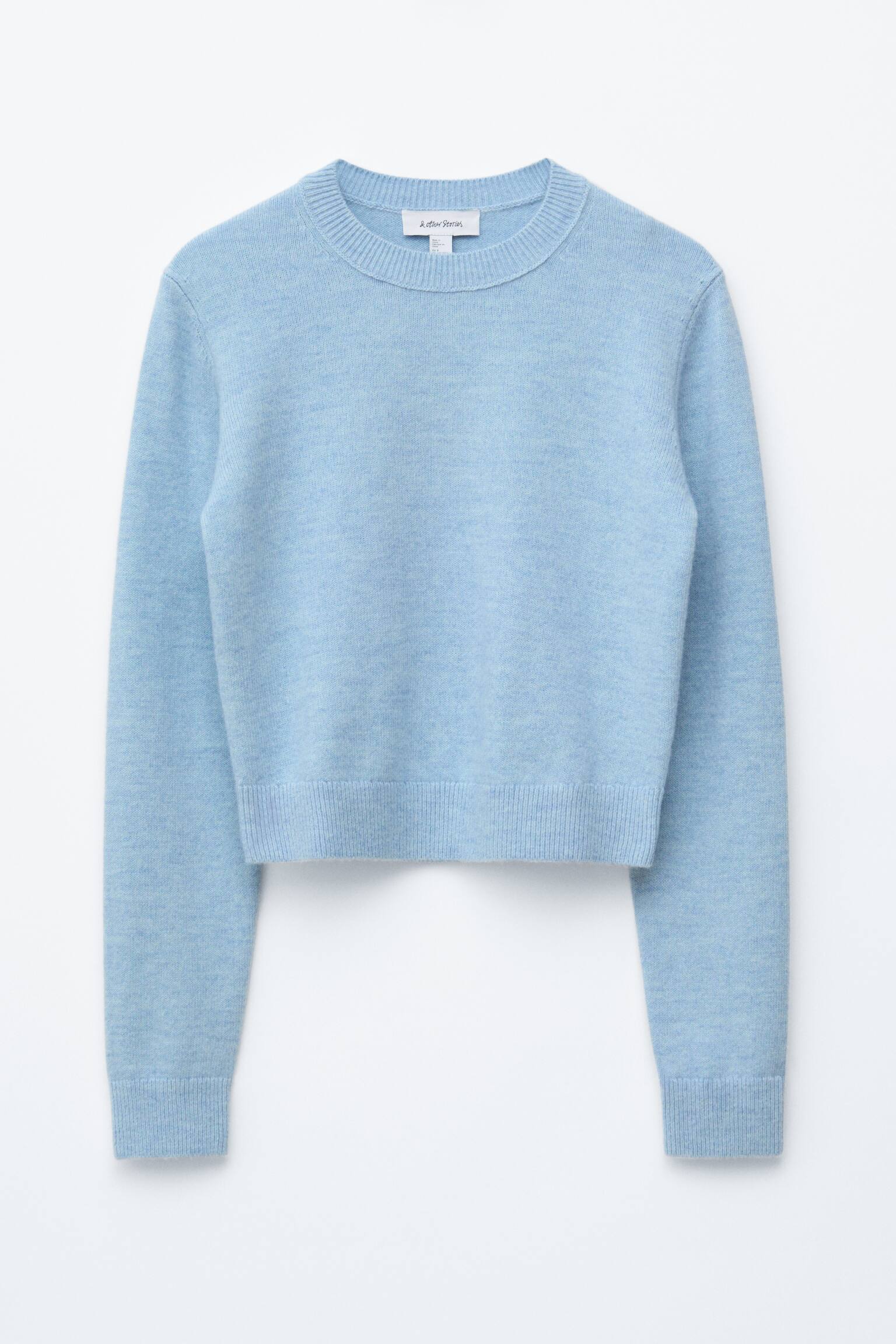 Pull en maille - Bleu clair mélangé/Rouge/Grège chiné clair/Noir - 2