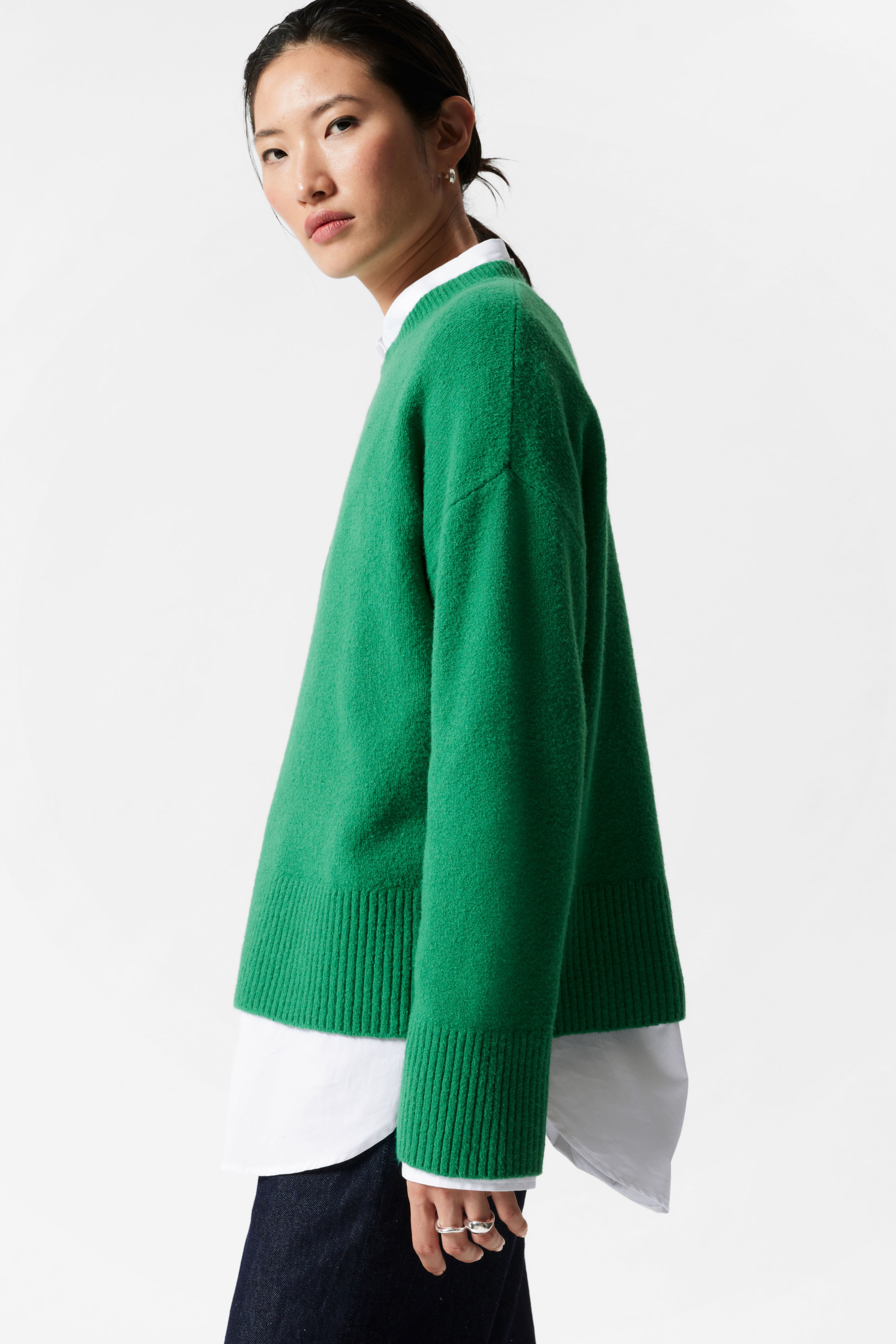 Bottle green jumper ladies hotsell