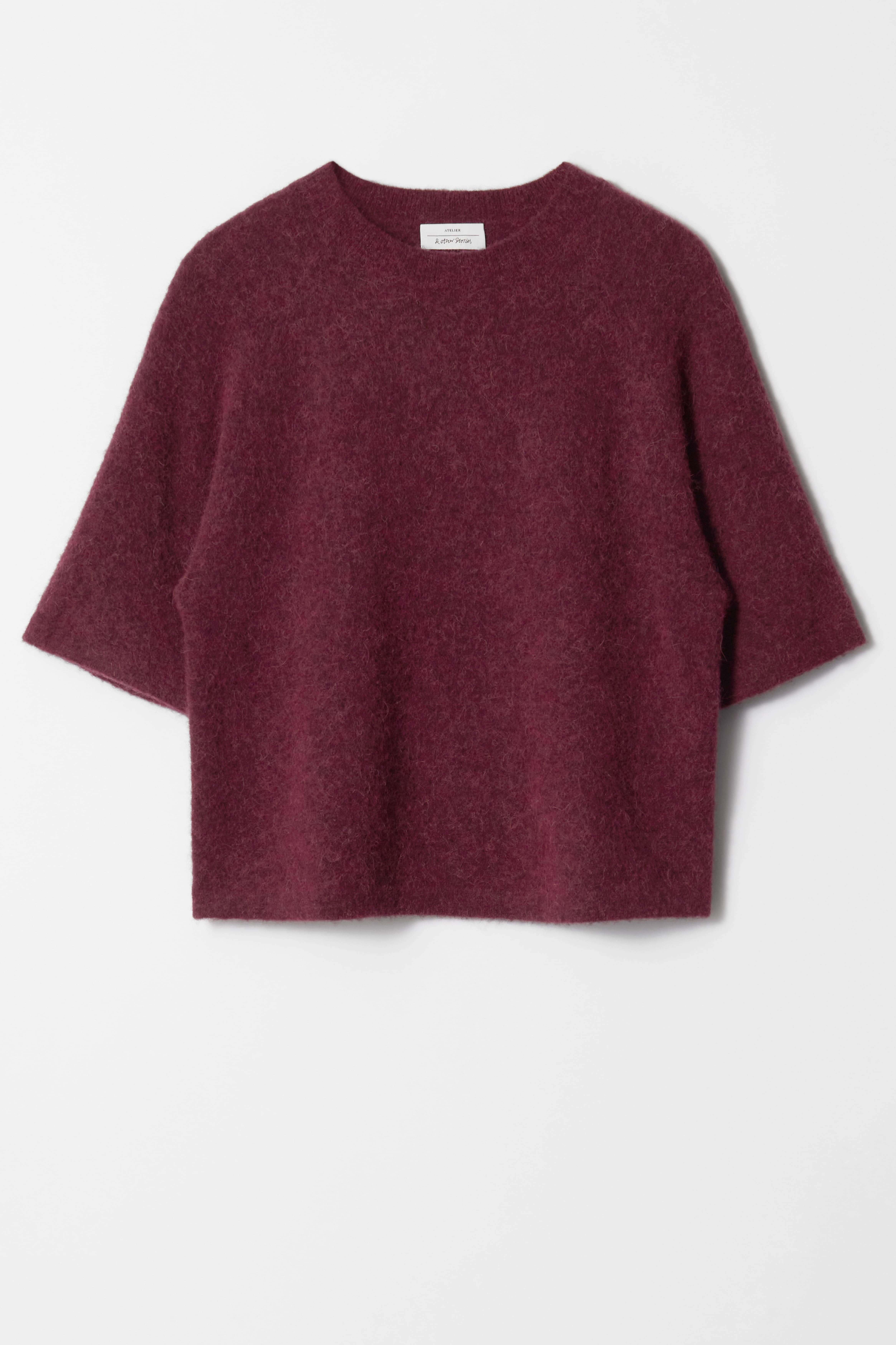 Maglia in misto alpaca - Bordeaux/Talpa/Beige/Grigio