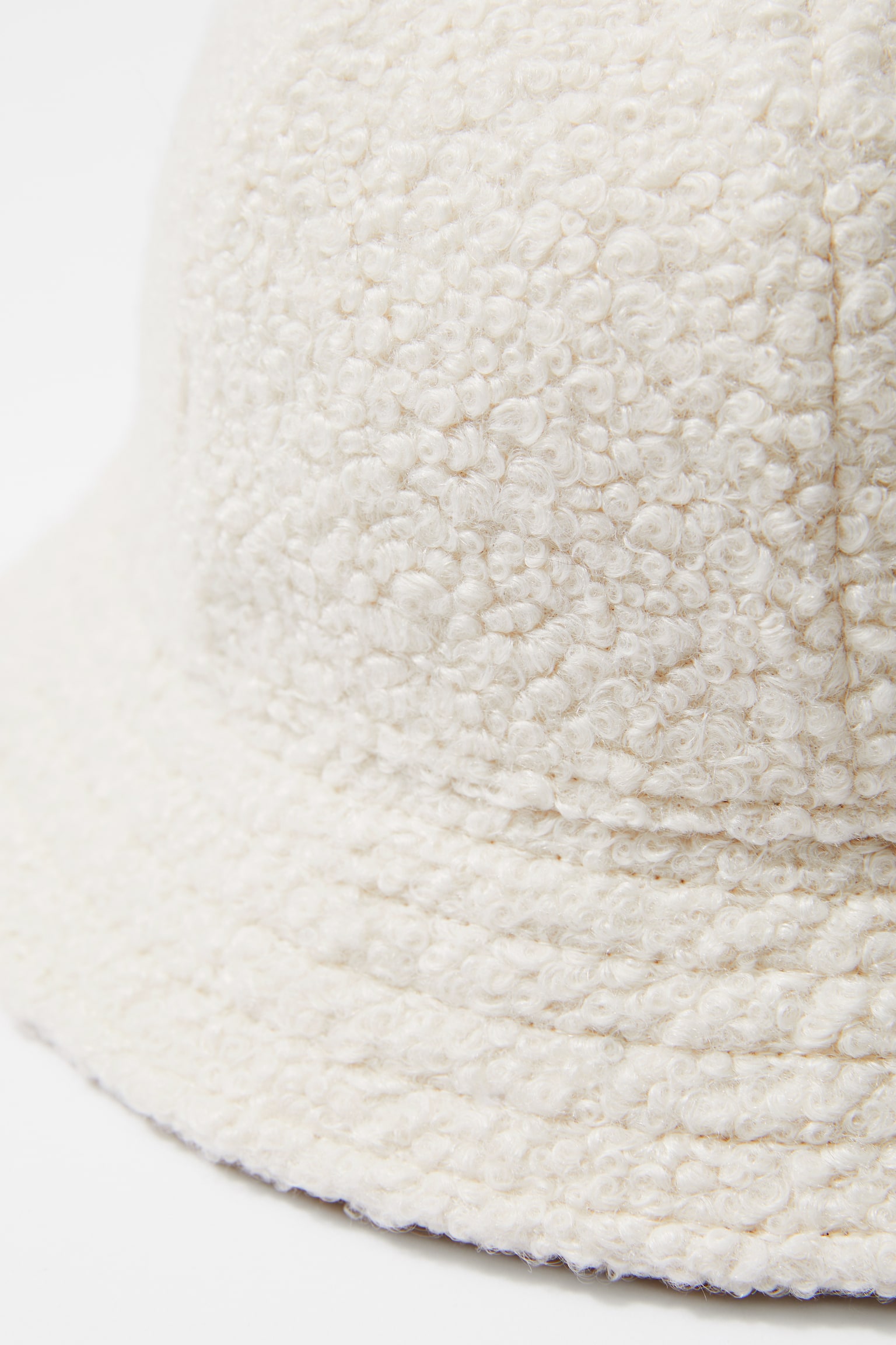 Boucle Bucket Hat - Dusty white - 2