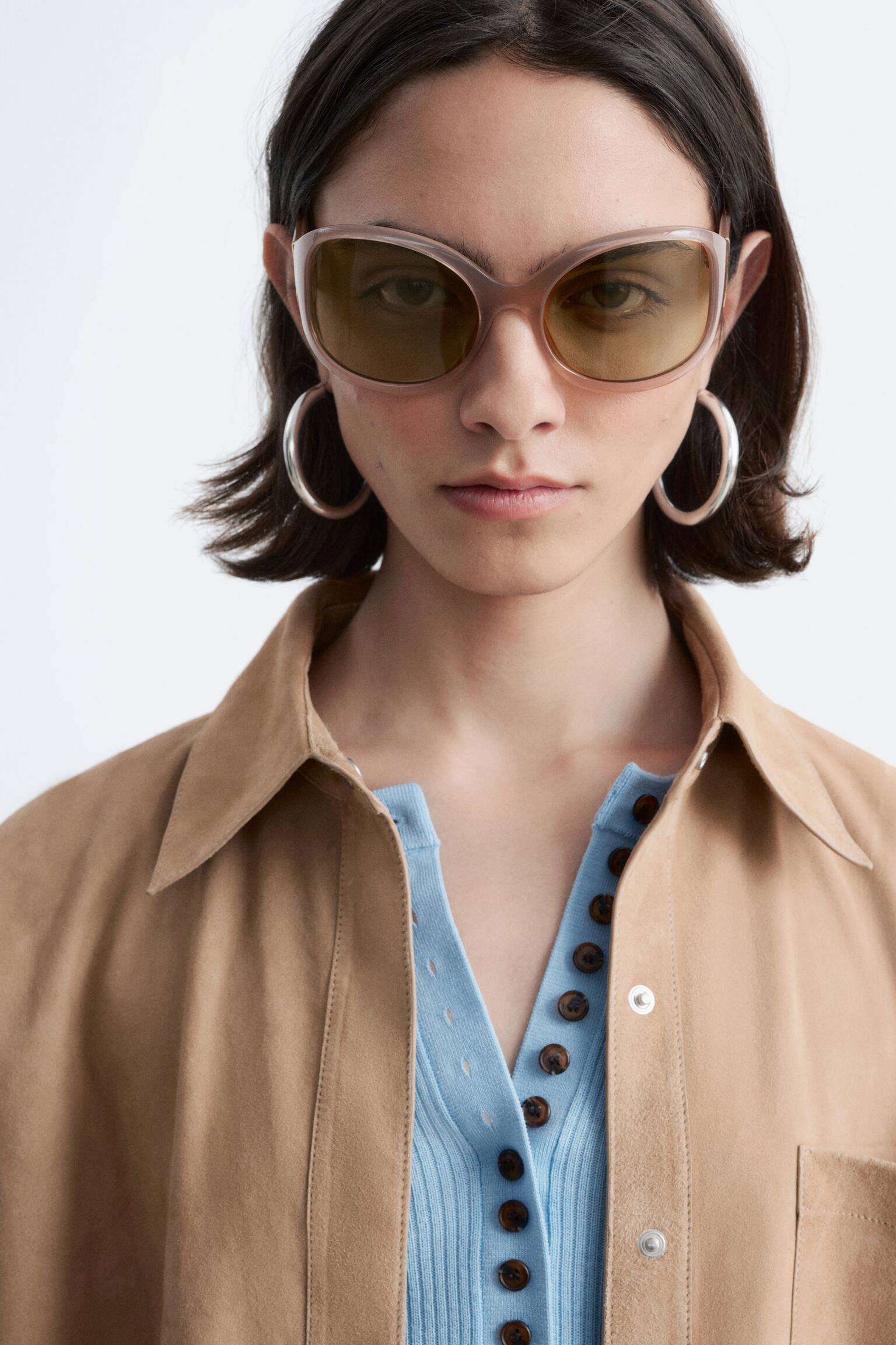 Suède overhemd - Beige - 6