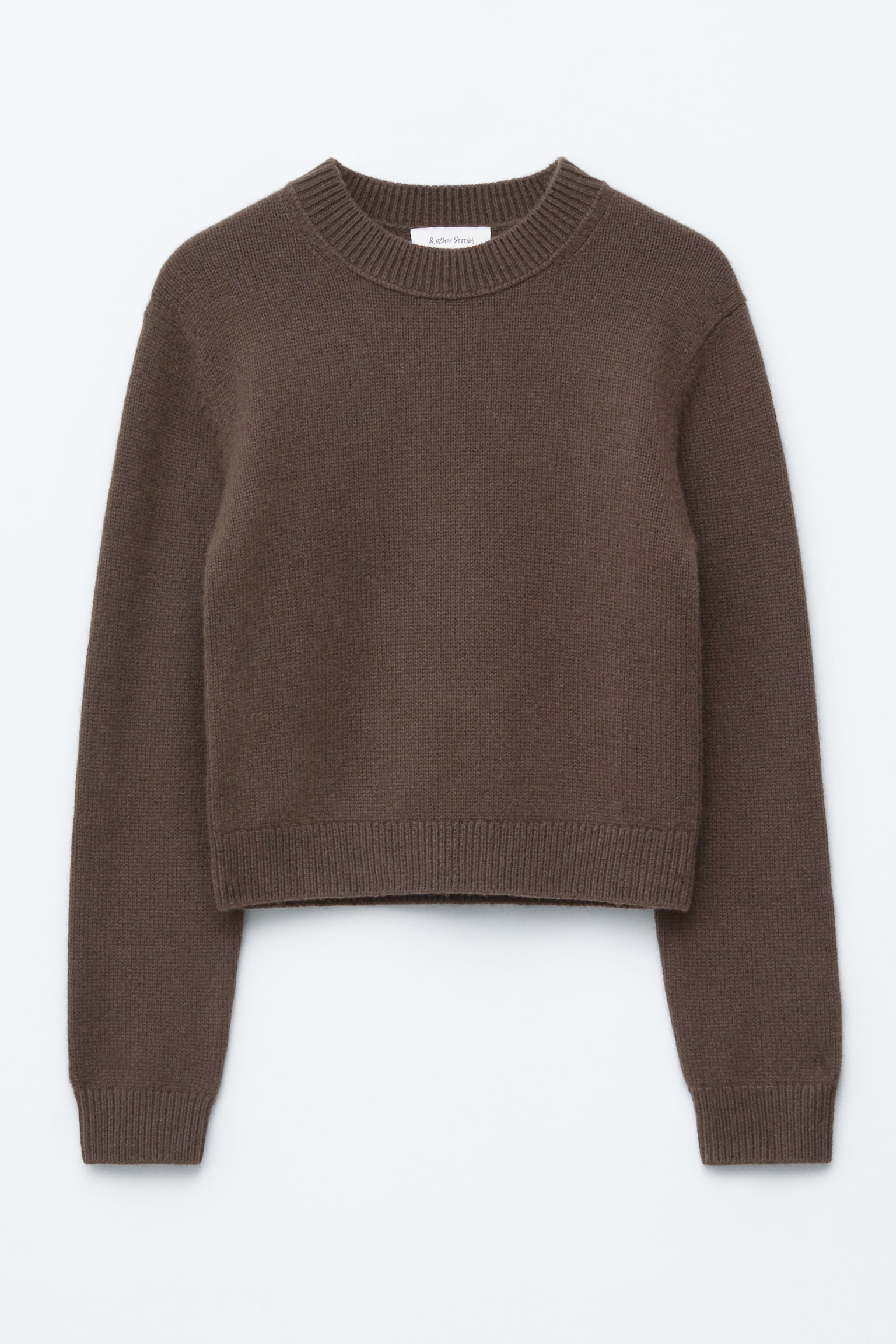 Pullover aus einer Kaschmirmischung - Dunkelbraun/Schwarz - 2