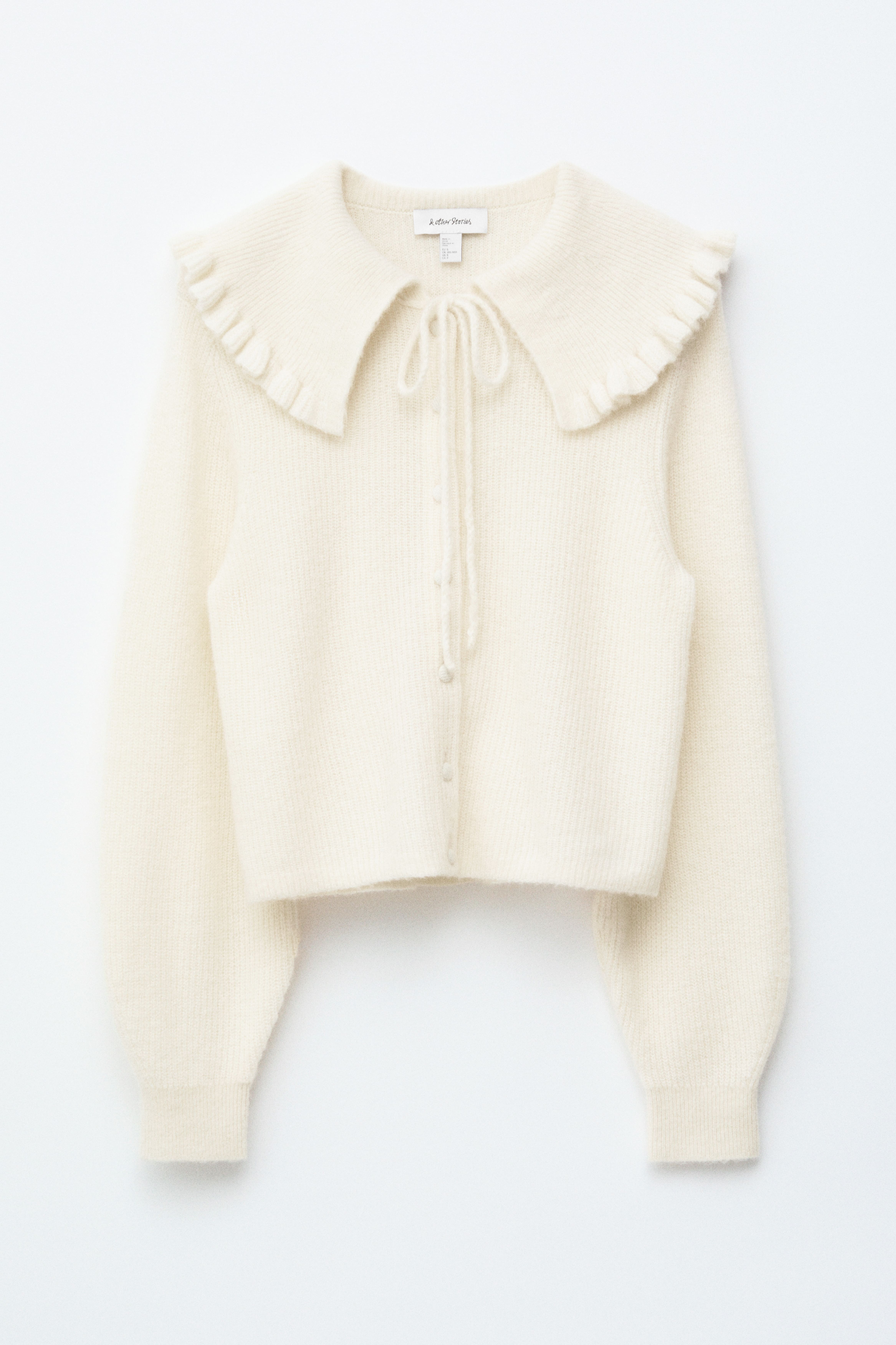 Kofta i alpackablandning - Vit