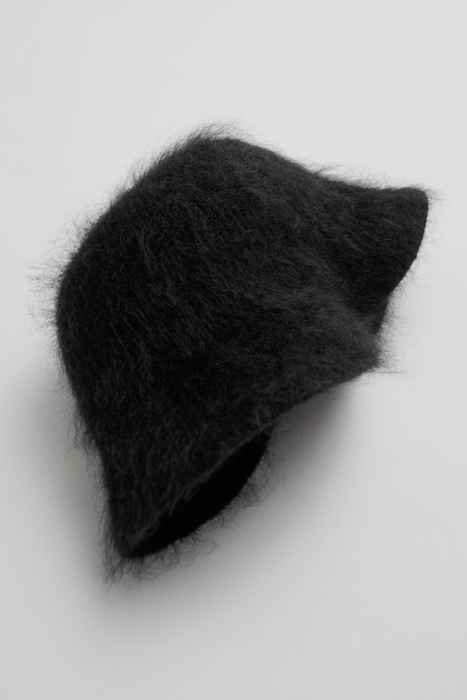 Fuzzy Bucket Hat - Black - 2