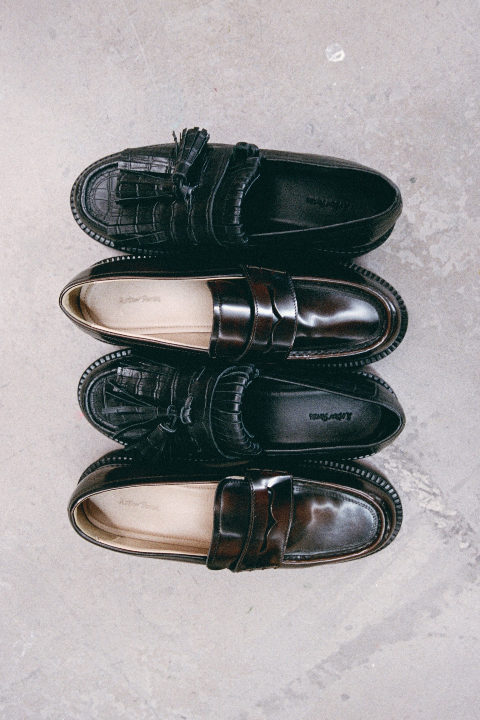 Mocassins en cuir épais - Marron foncé/Marron Clair/Noir - 7