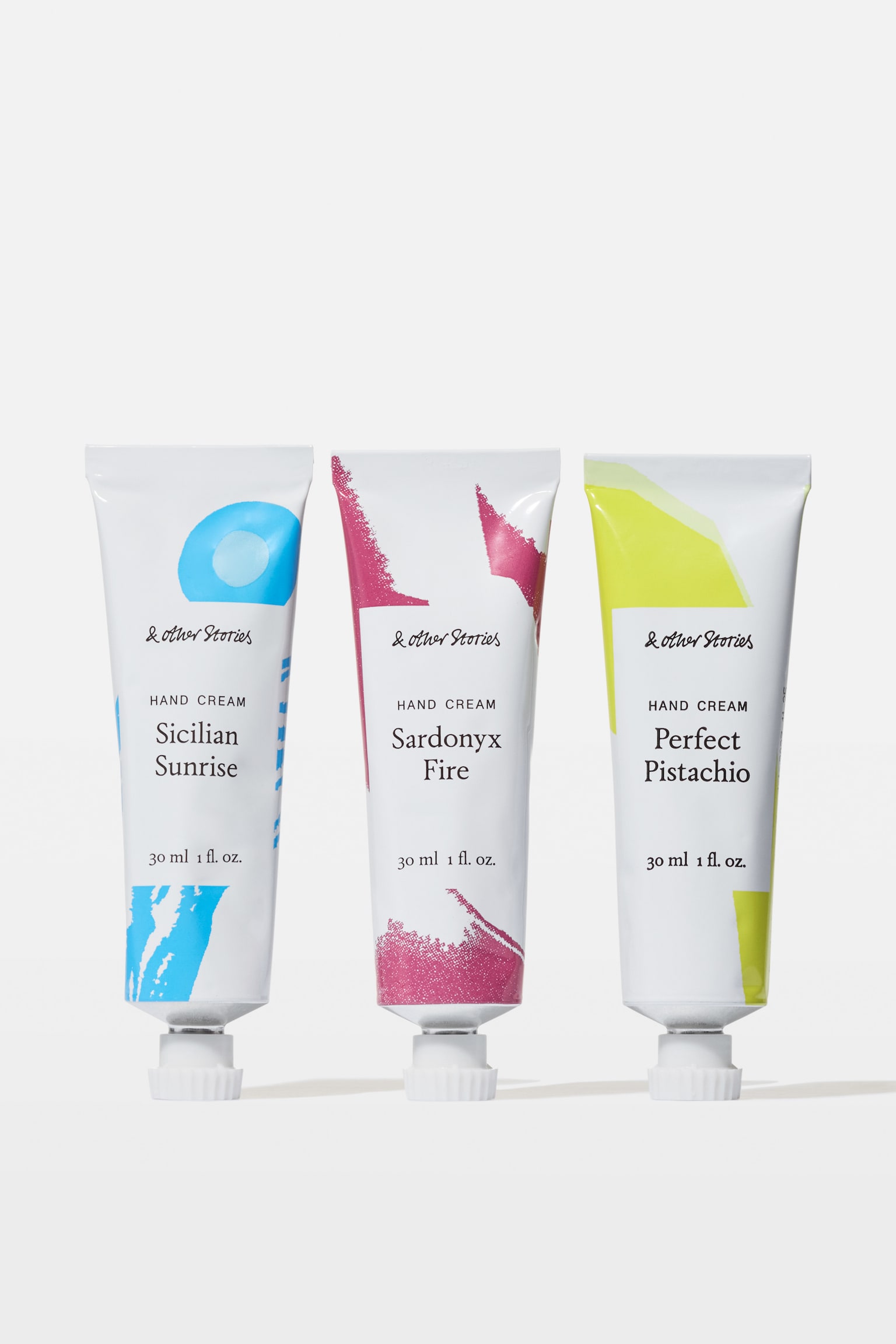 Set med tre handkrämer - Blå/röd/gul - 2