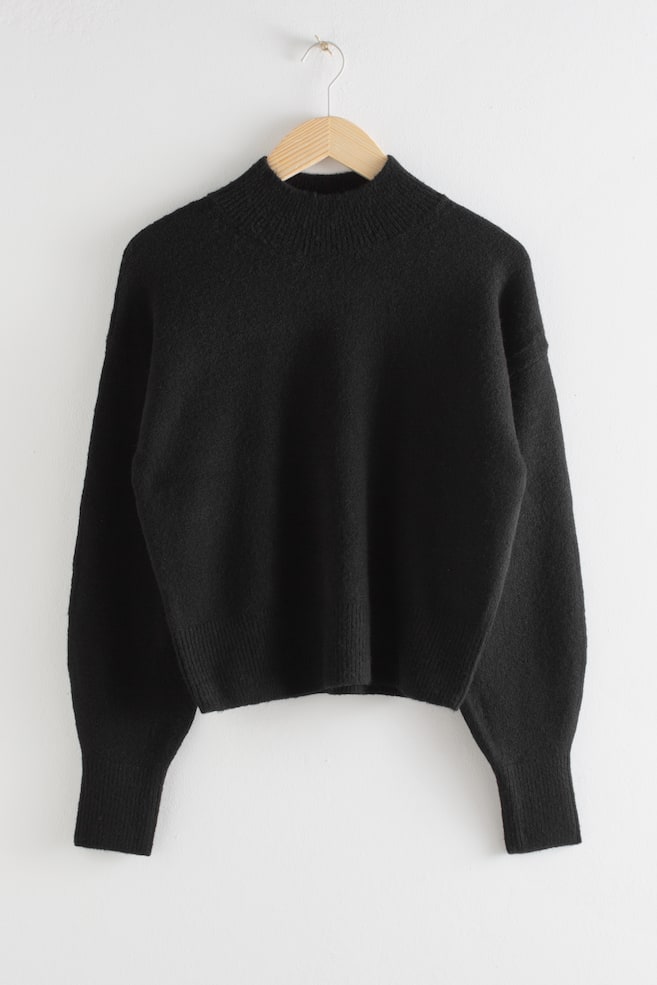 Mock-Neck Sweater - Turtleneck - Long sleeve - Black - Ladies | H&M GB