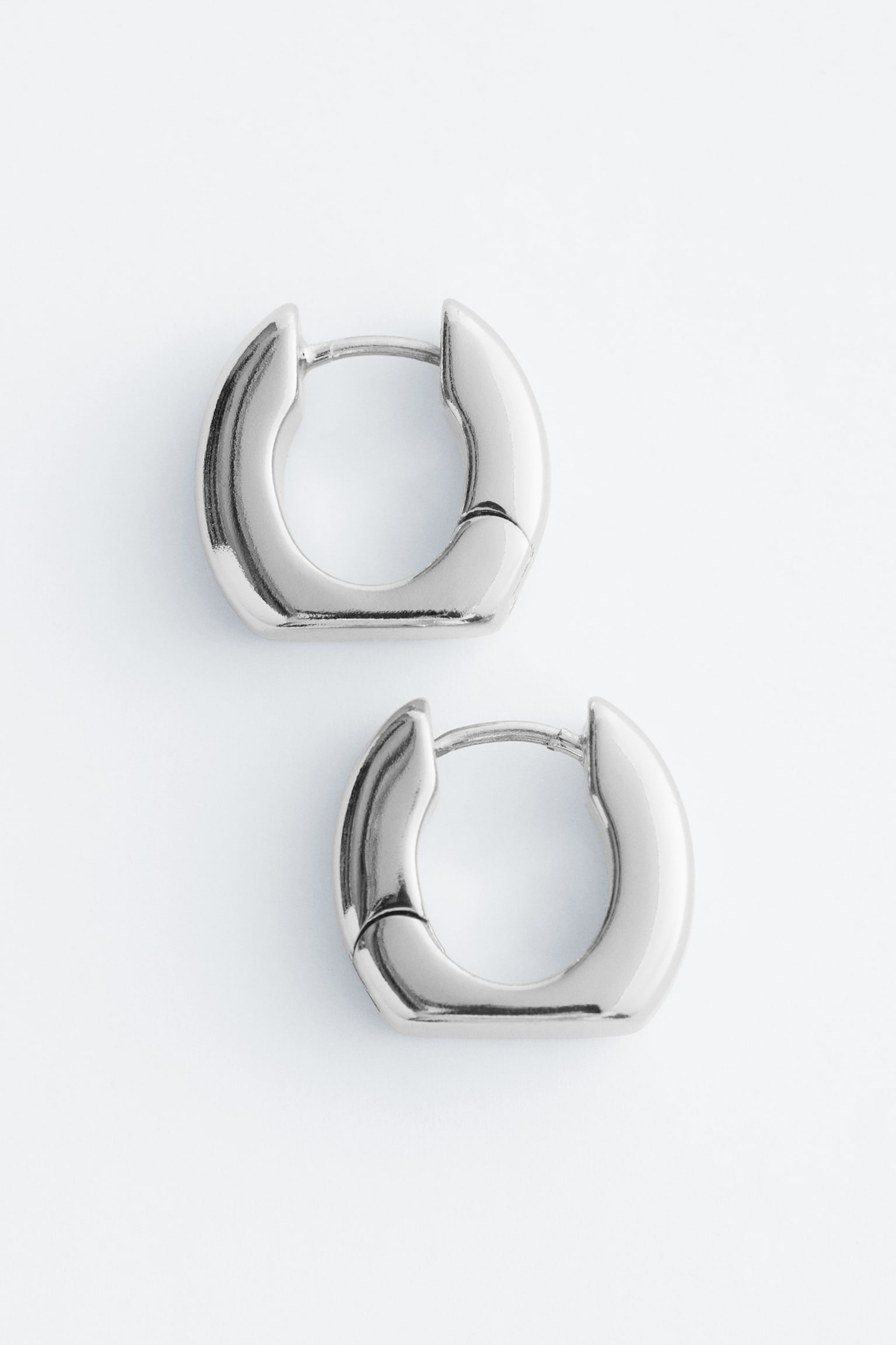 Orecchini a cerchio chunky - Argento/Oro - 2