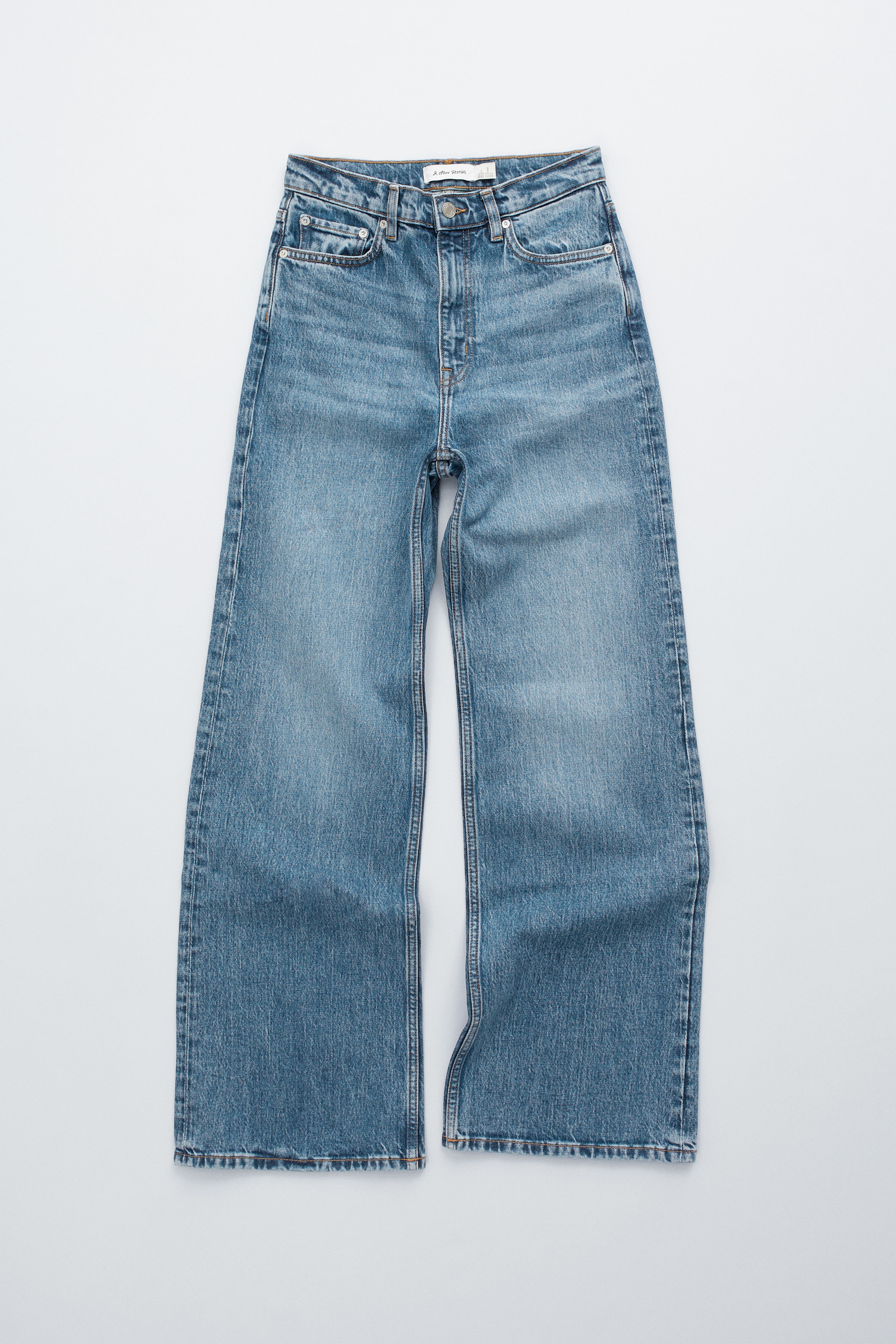 Jeansy z szerokimi nogawkami - Niebieski sprany/Biały/Jasnoniebieski/Niebieski/Ciemnoniebieski/Czarny/Niebieski