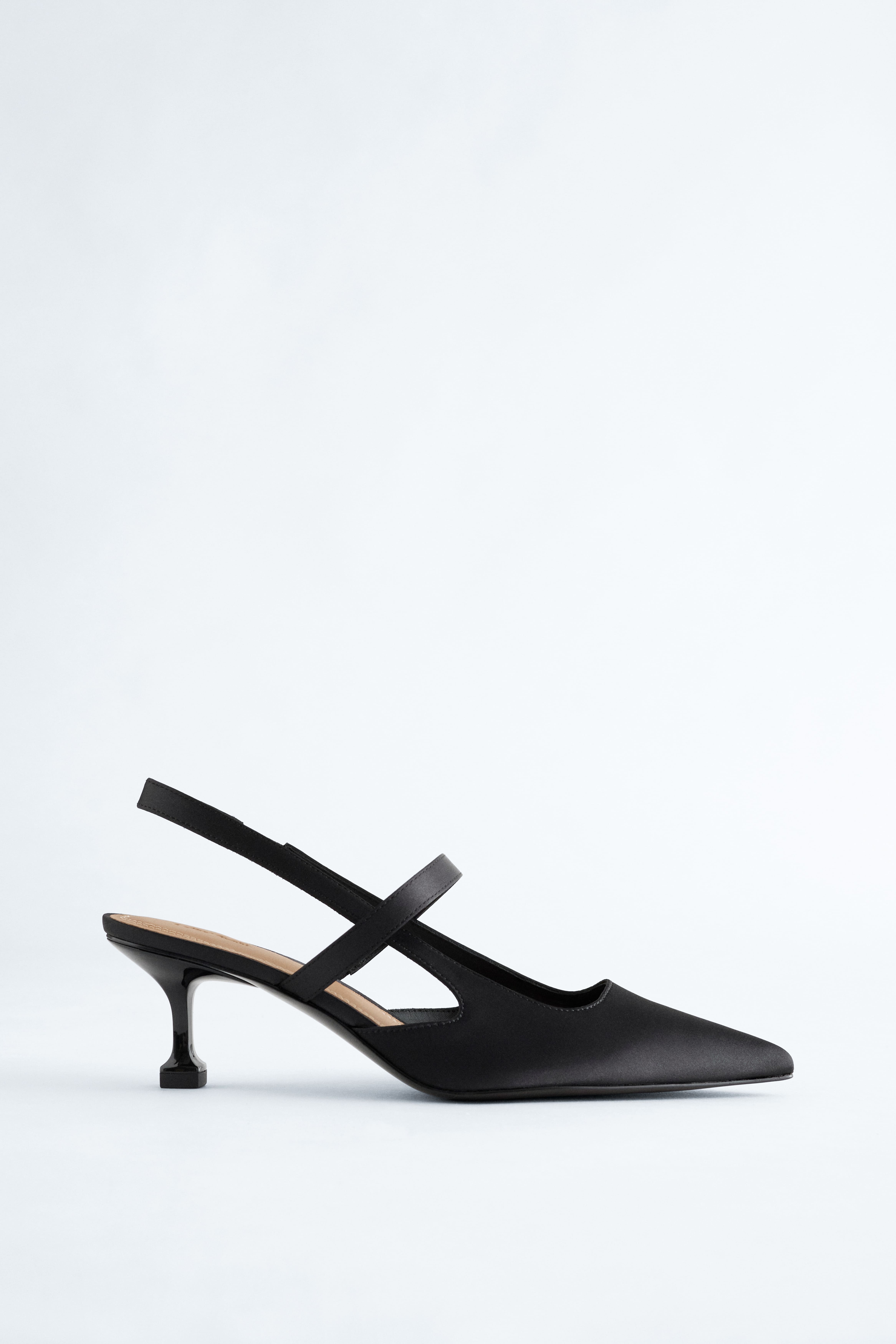 Slingback pumps - Zwart/Zilver