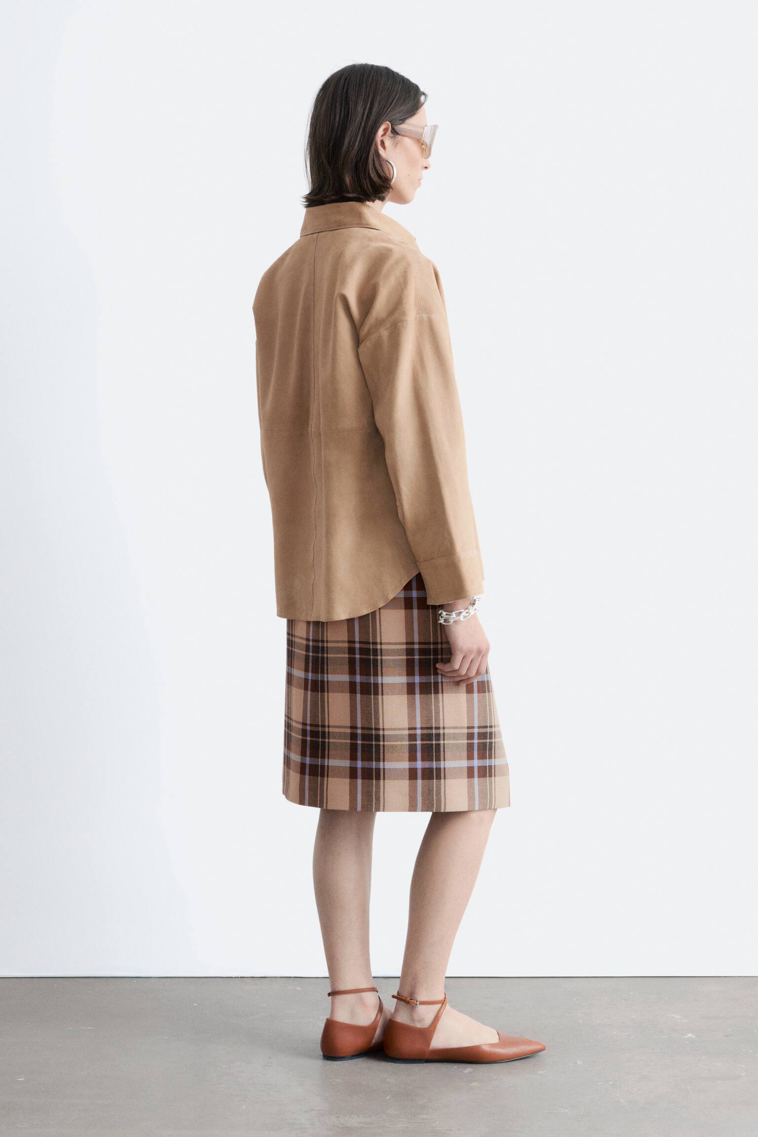 Suède overhemd - Beige - 5