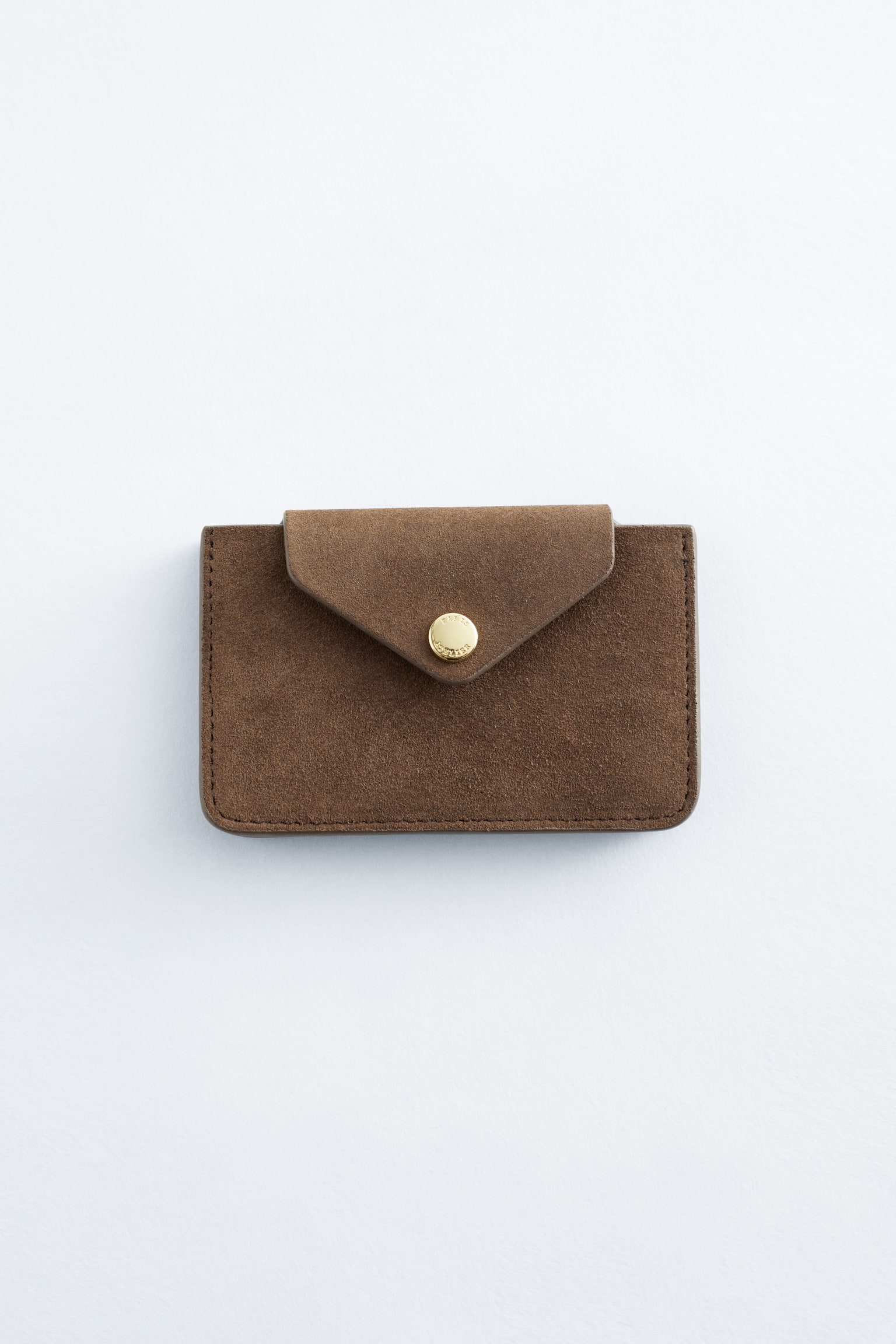 Karten-Etui aus Leder - Braun/Beige/Schlangenprint