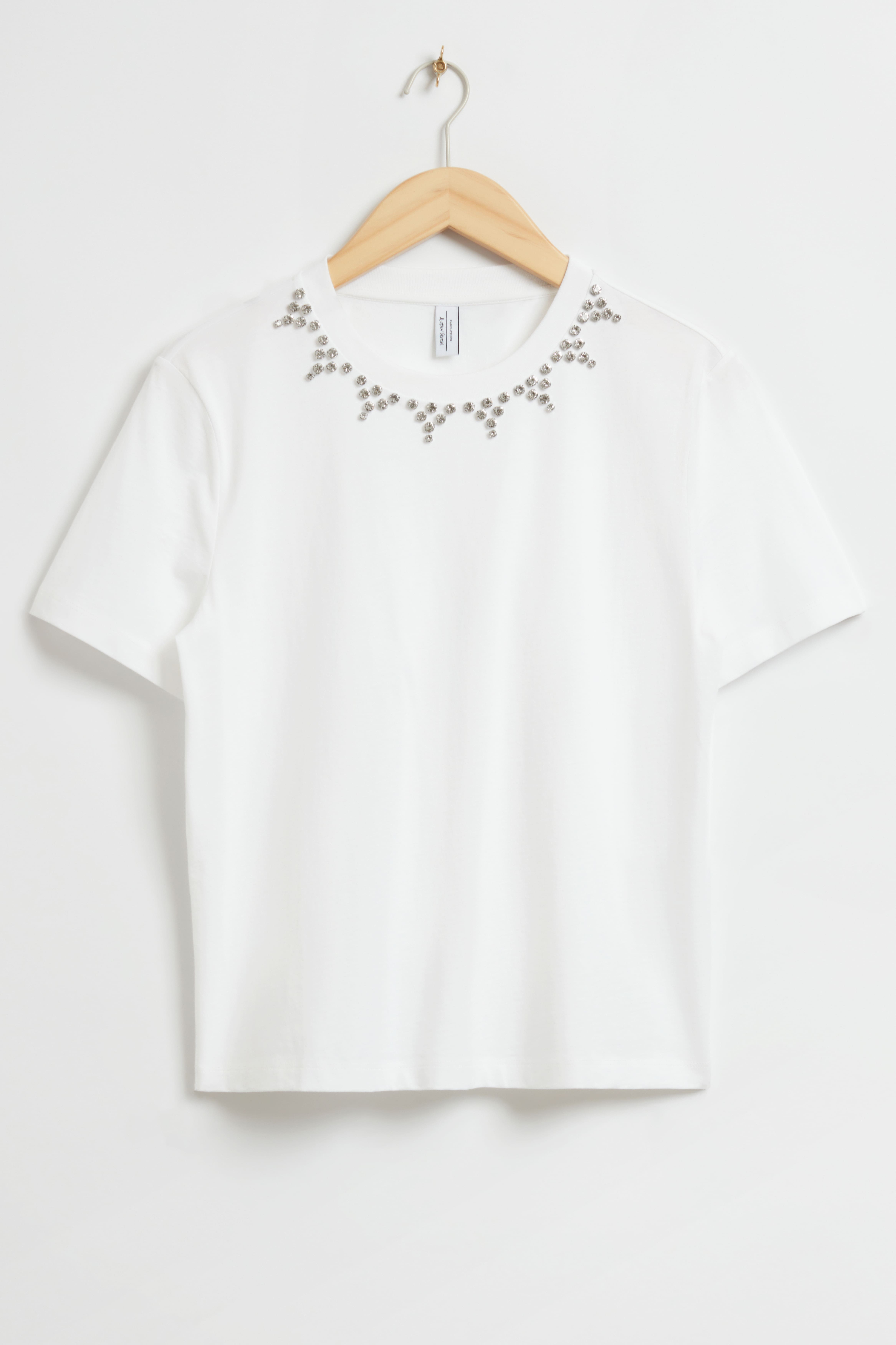 T shirt met strass steentjes