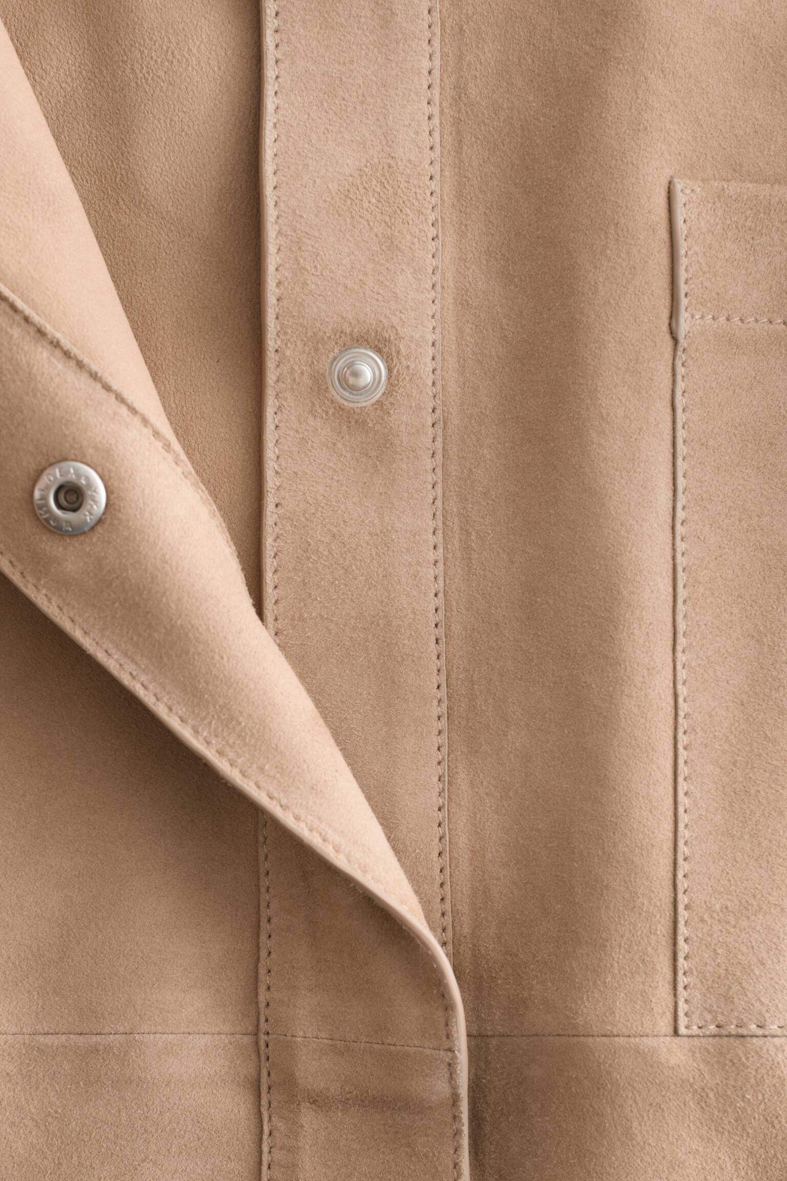 Suède overhemd - Beige - 4