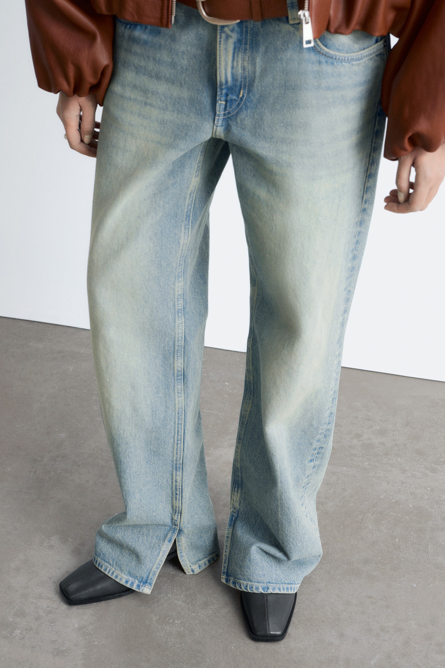 Jeans mit geradem Bein - Verwaschenes Hellblau - 6