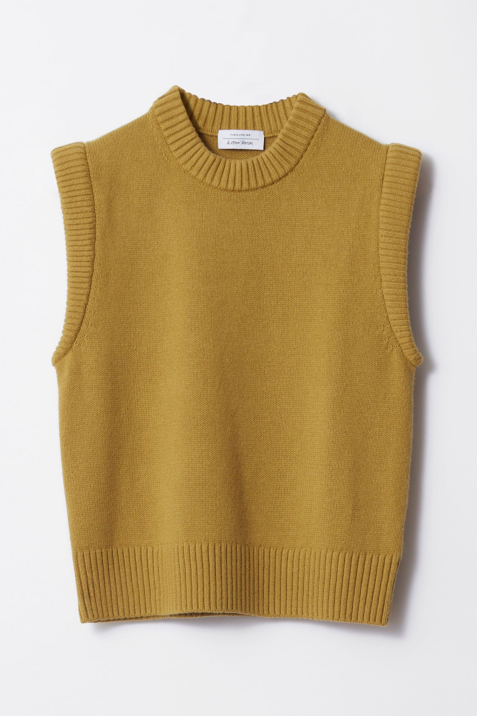 Knitted Vest - Olive - 2