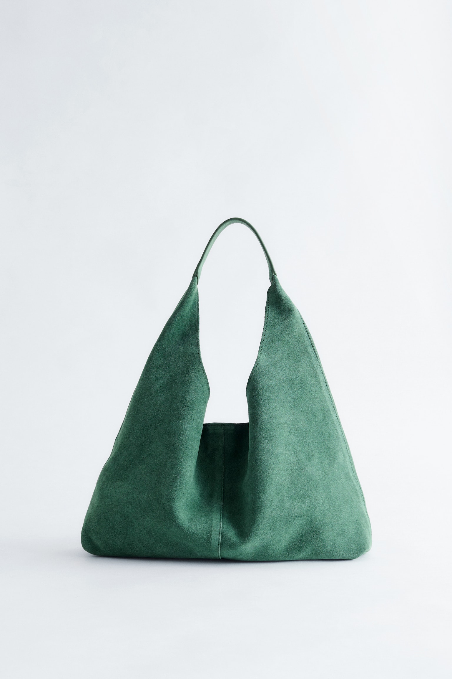 Borsa tote classica in pelle scamosciata - Verde/Marrone/Beige/Ruggine