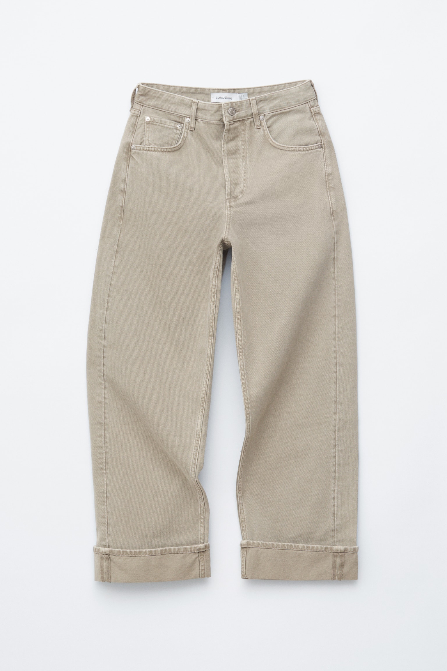 Jeans mit Barrel-Bein - Helles Khaki/Hellblau/Rostbraun/Dunkelblau/Khaki - 1