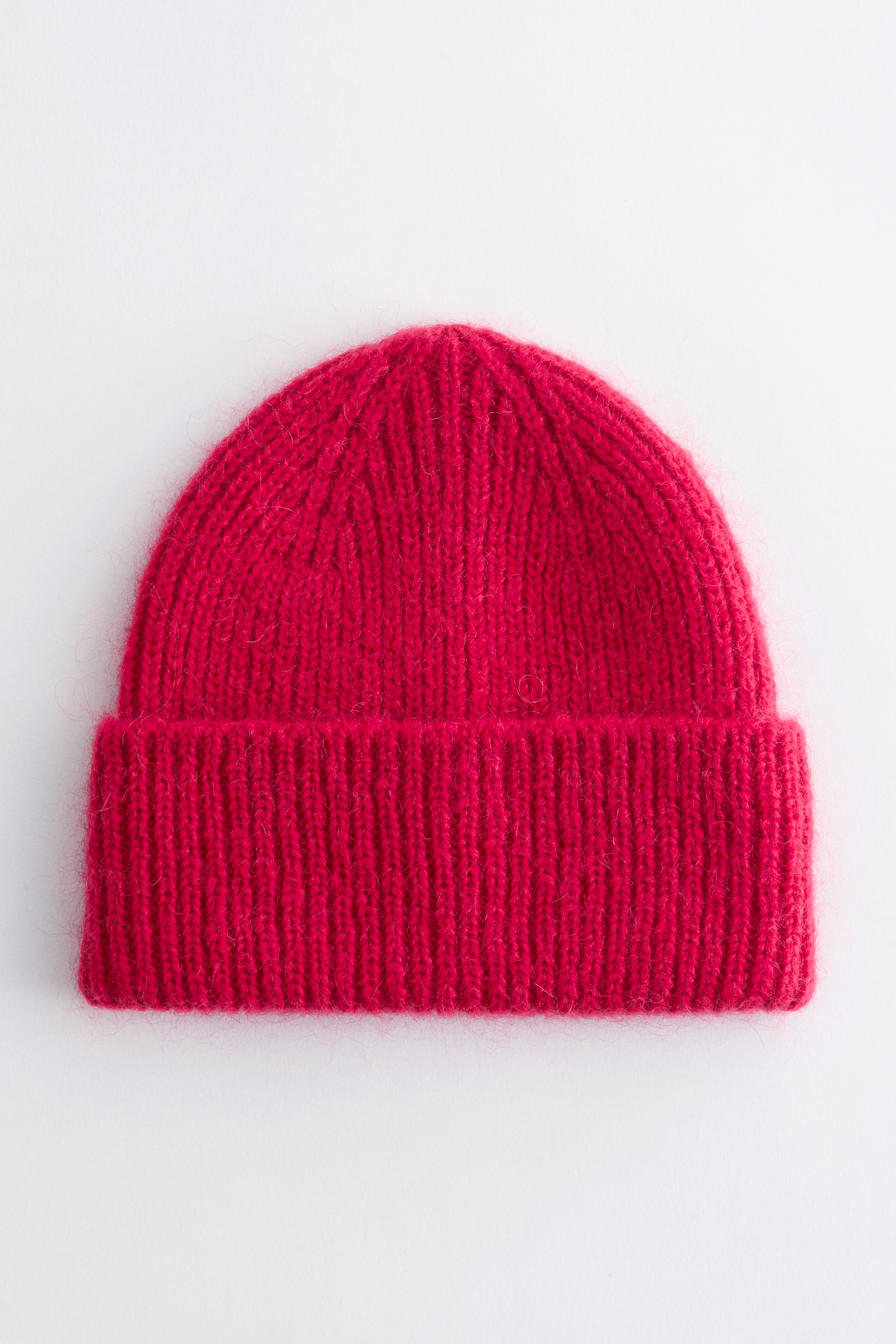 Bonnet en laine mélangée - Rouge/Noir/Rayures bordeaux et bleues/Marron/Bleu poudré