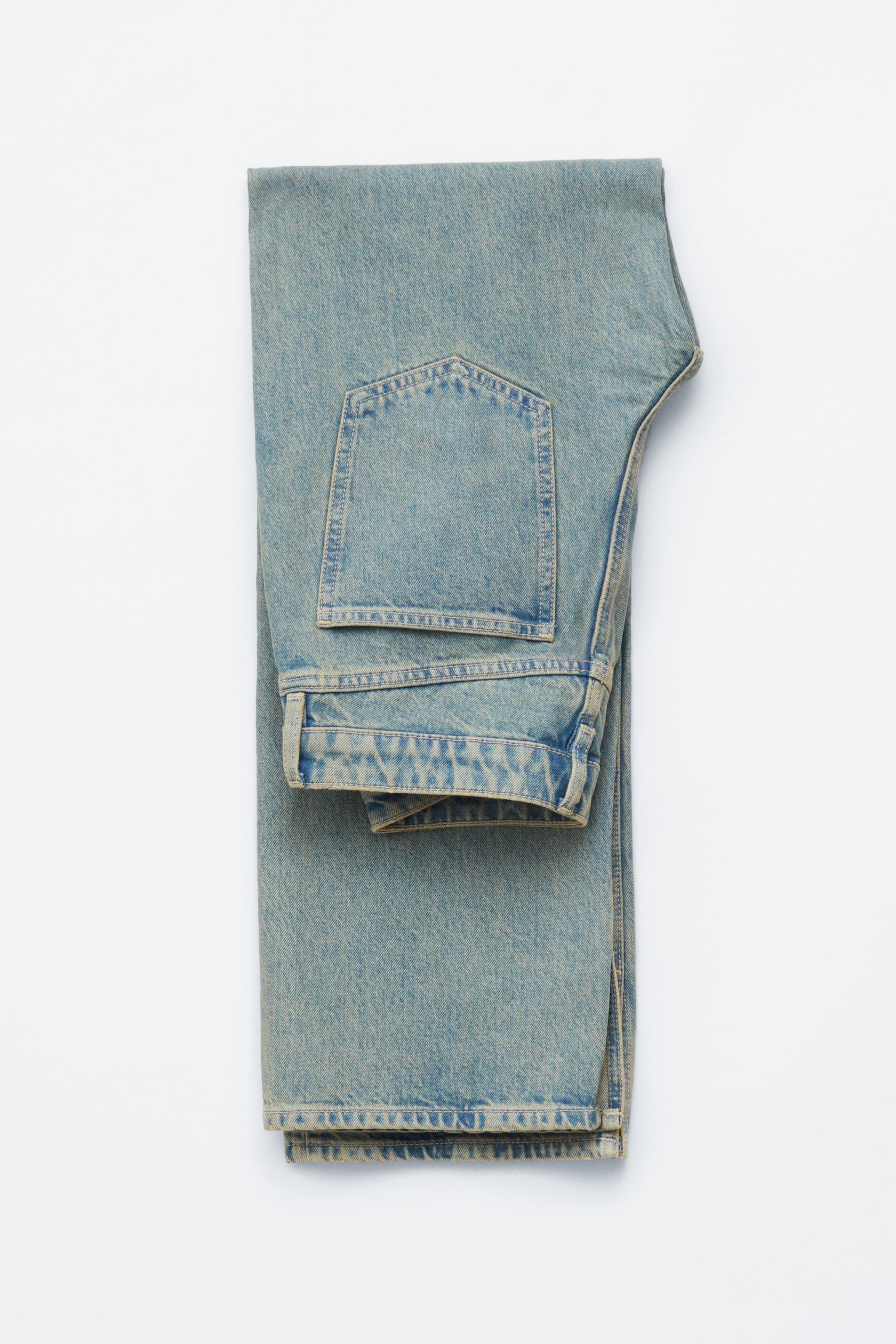 Jeans mit geradem Bein - Verwaschenes Hellblau - 3