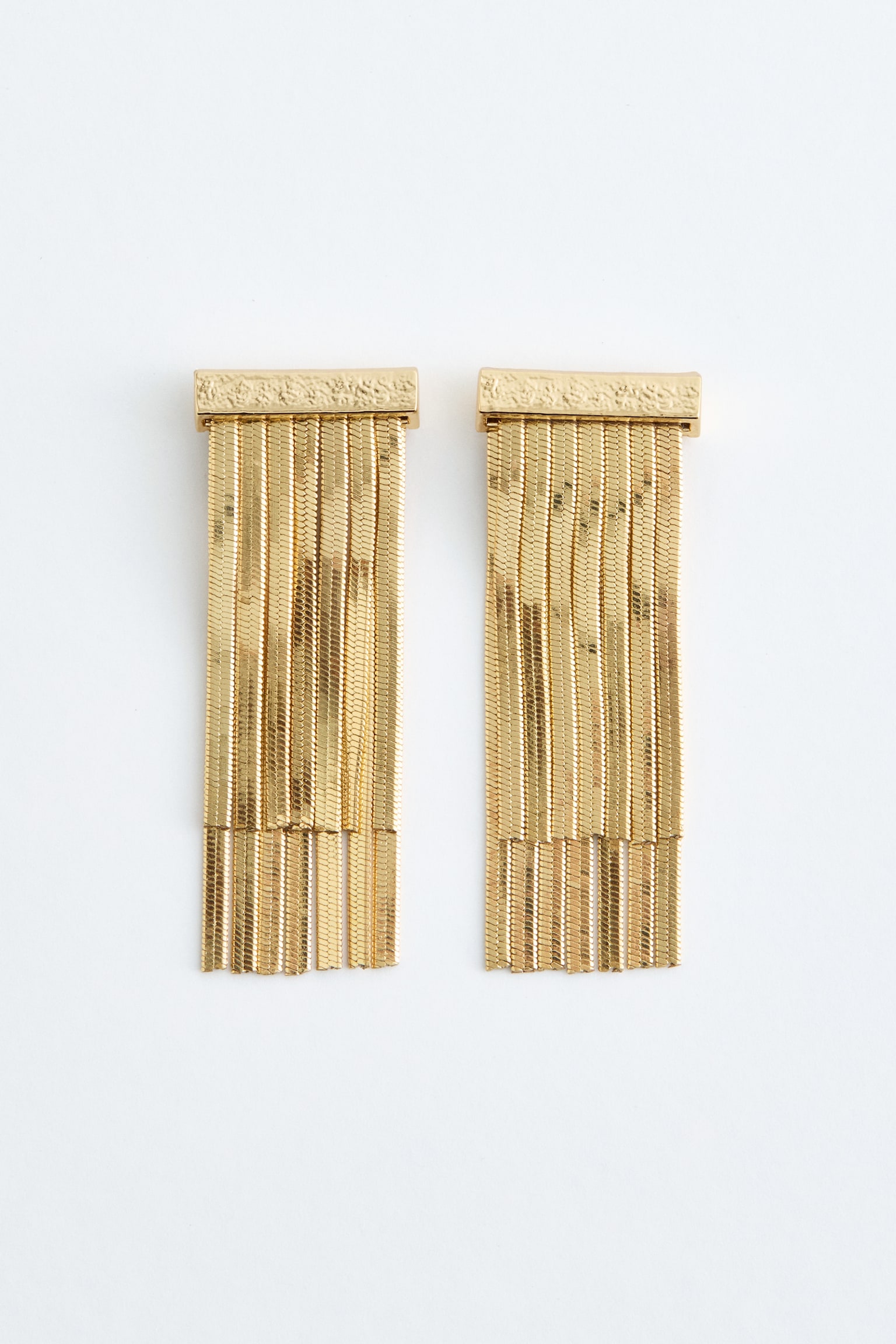 Ohrringe mit Schlangenkettenanhängern - Gold - 2