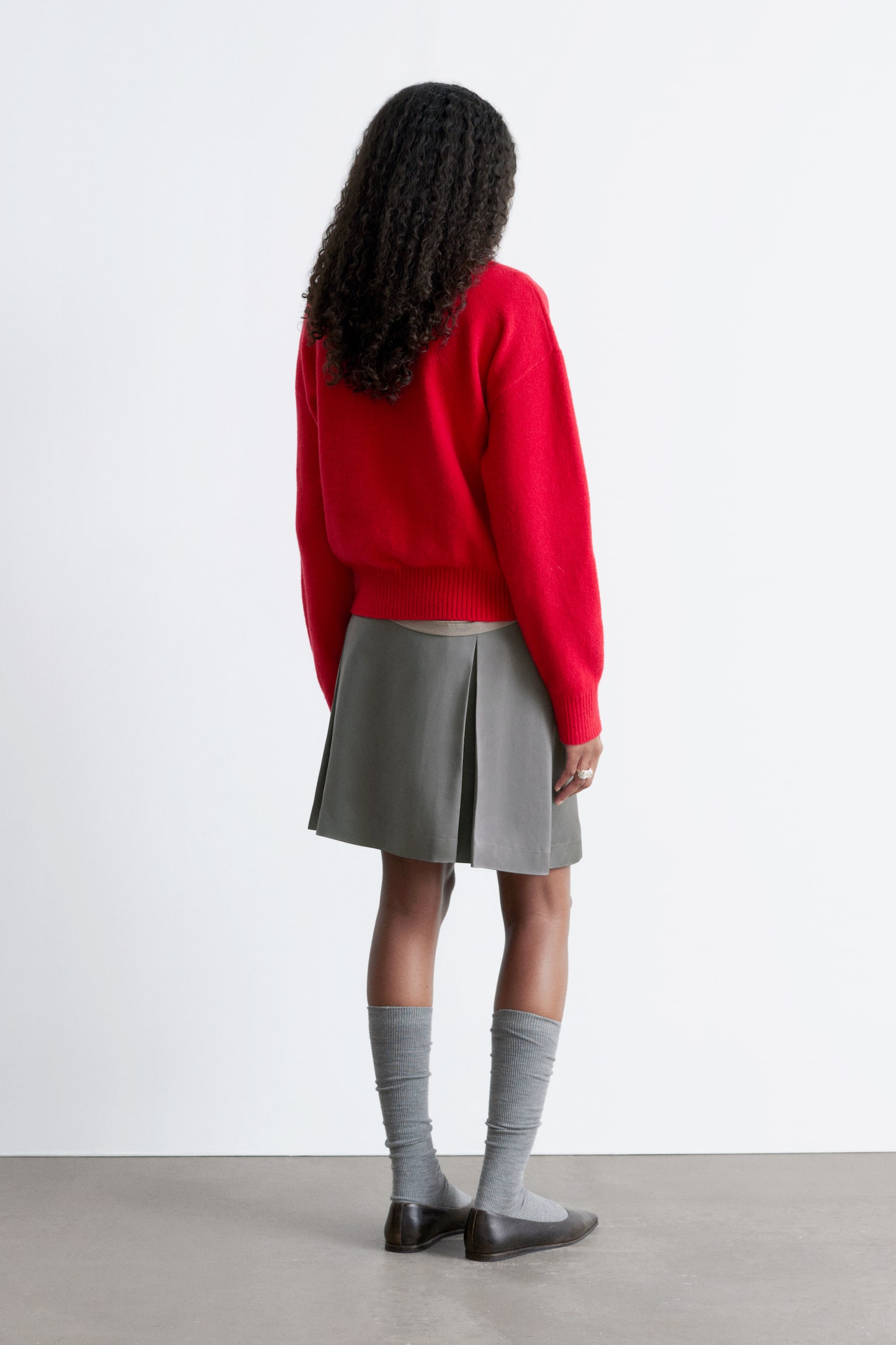 Rollkragenpullover - Leuchtendes Rot/Weinrot/Rosa/Dunkles Graubraun/Leuchtendes Blau/Dunkelbeige/Schwarz - 4