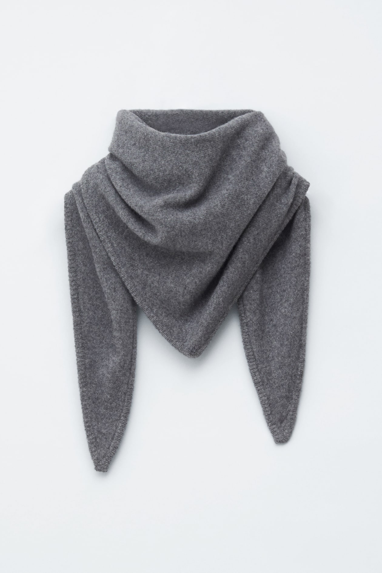 Écharpe triangulaire en laine - Gris chiné - FEMME | H&M FR