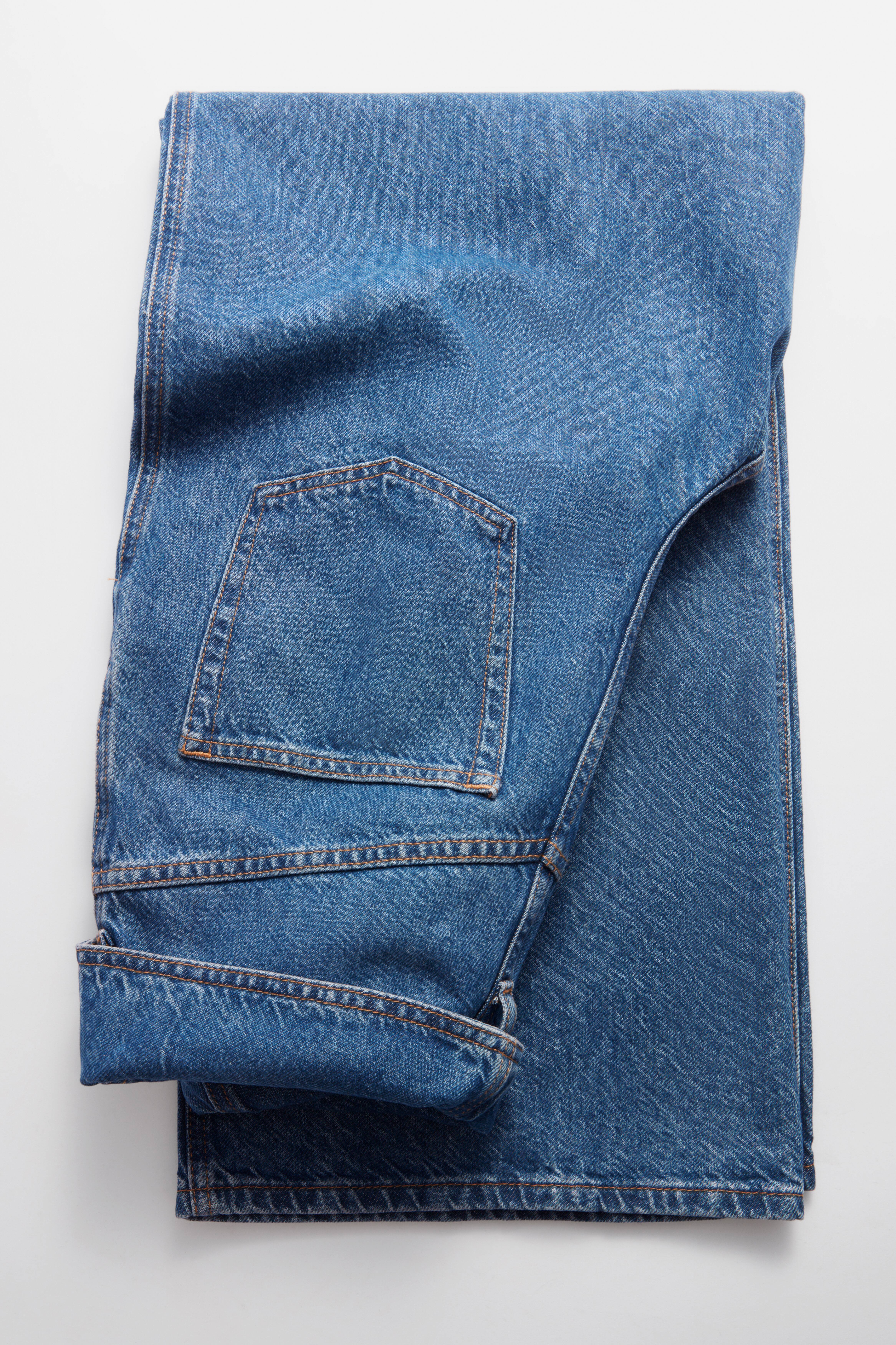 Paperbag-jeans met wijde pijpen - Blauw - DAMES | H\u0026M NL