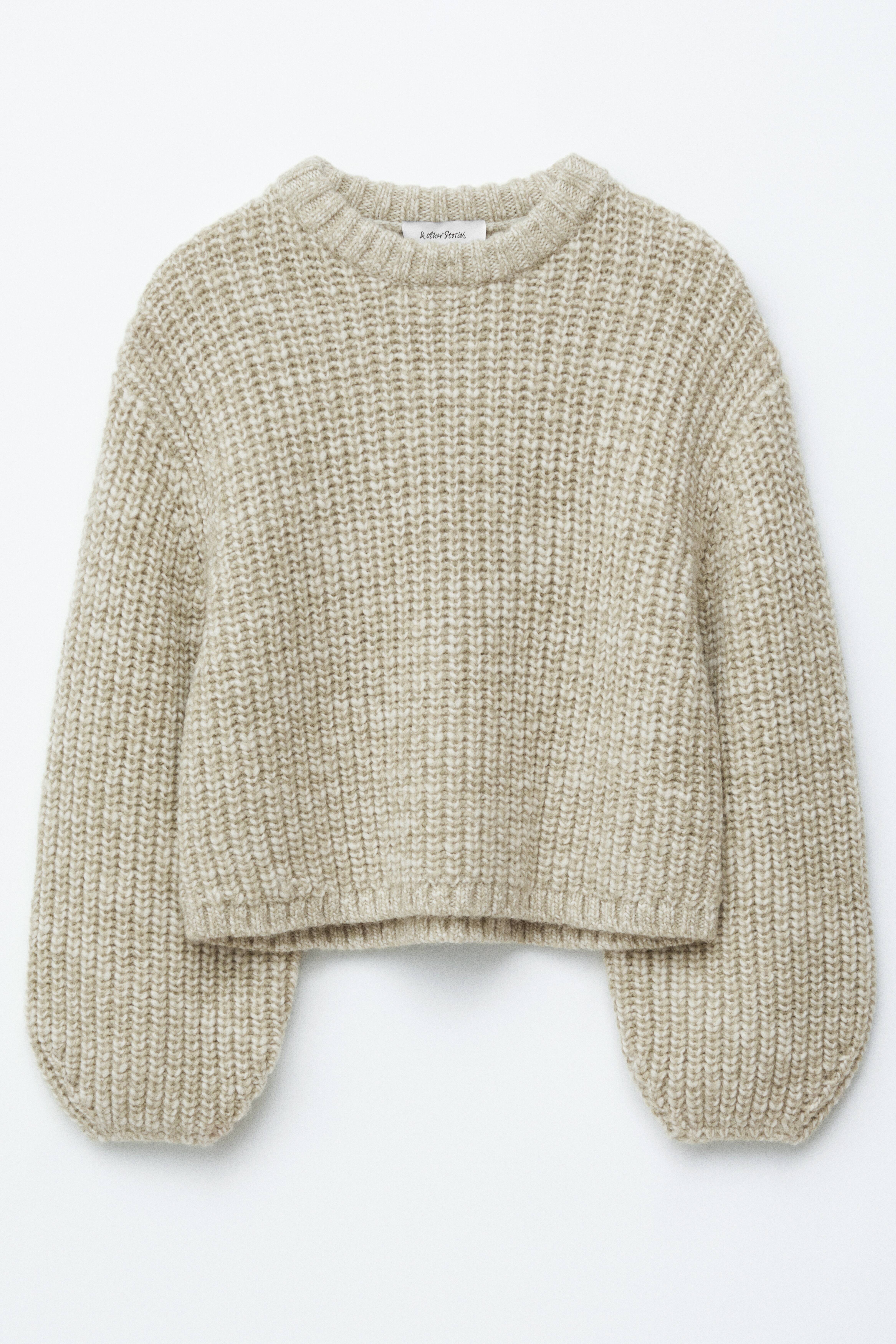 Maglione mélange - Verde chiaro
