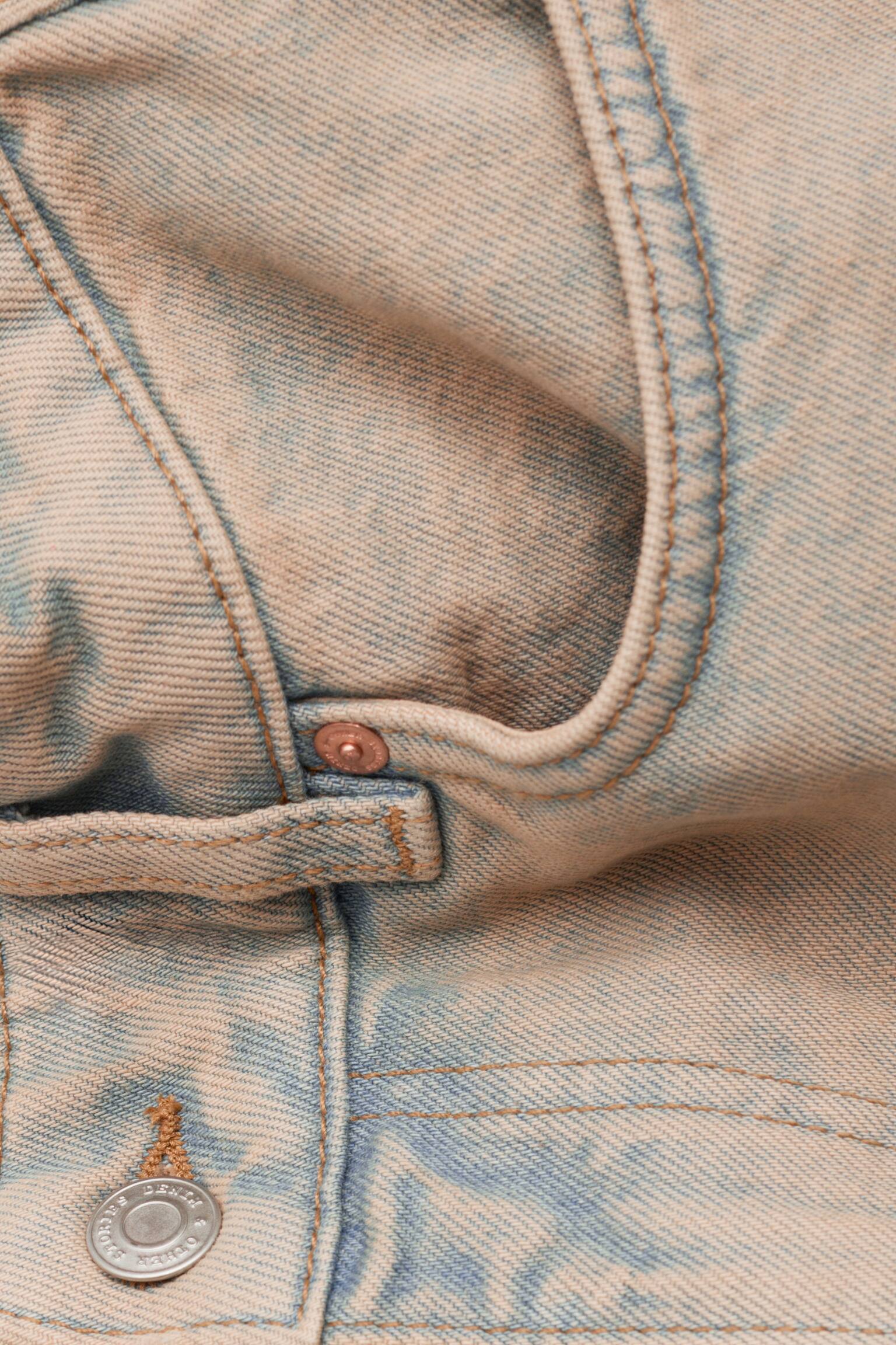 Jeans mit weitem Bein - Verwaschenes Beige/Rostbraun/Khaki - 3