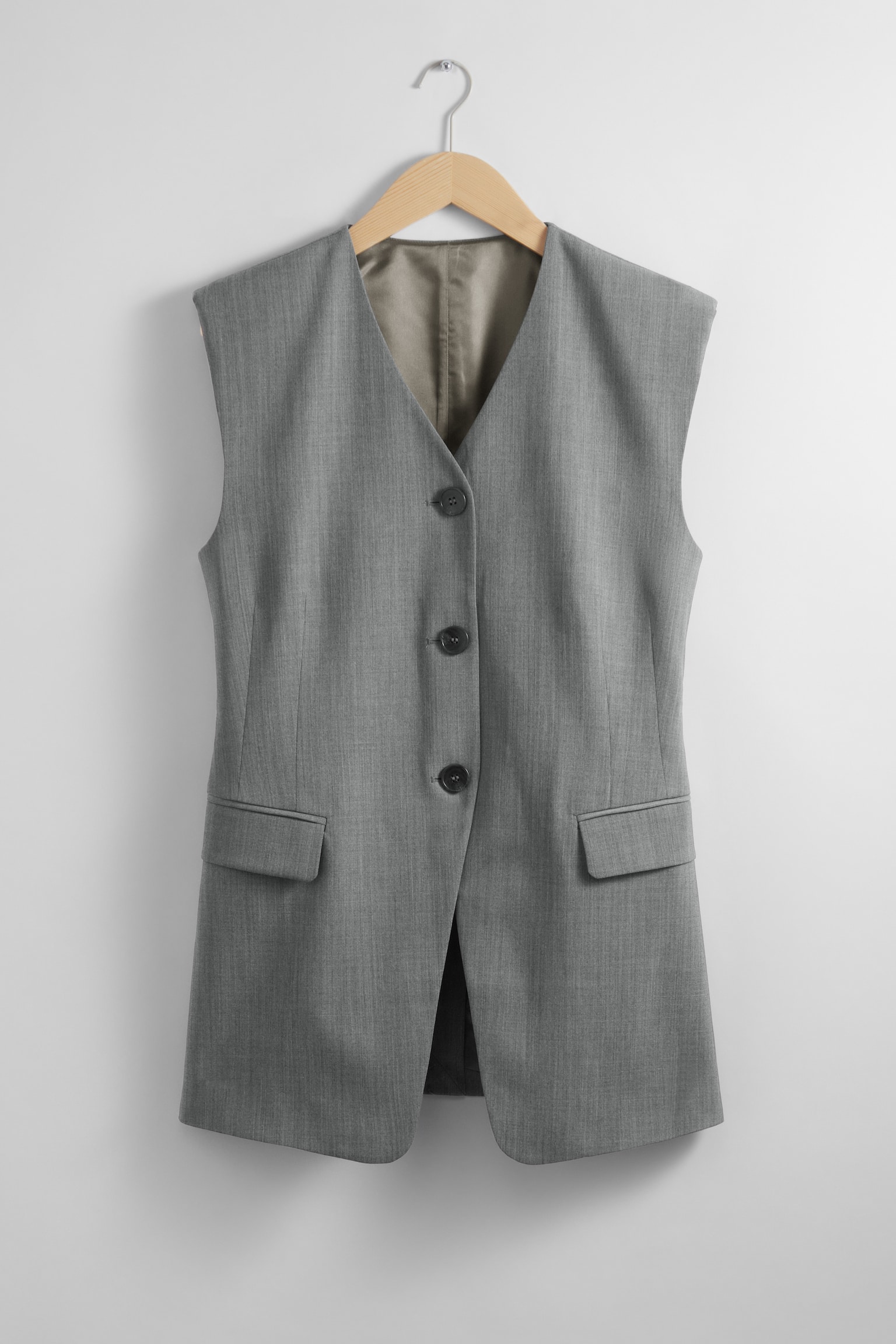 Tailored Waistcoat - Grey - 1