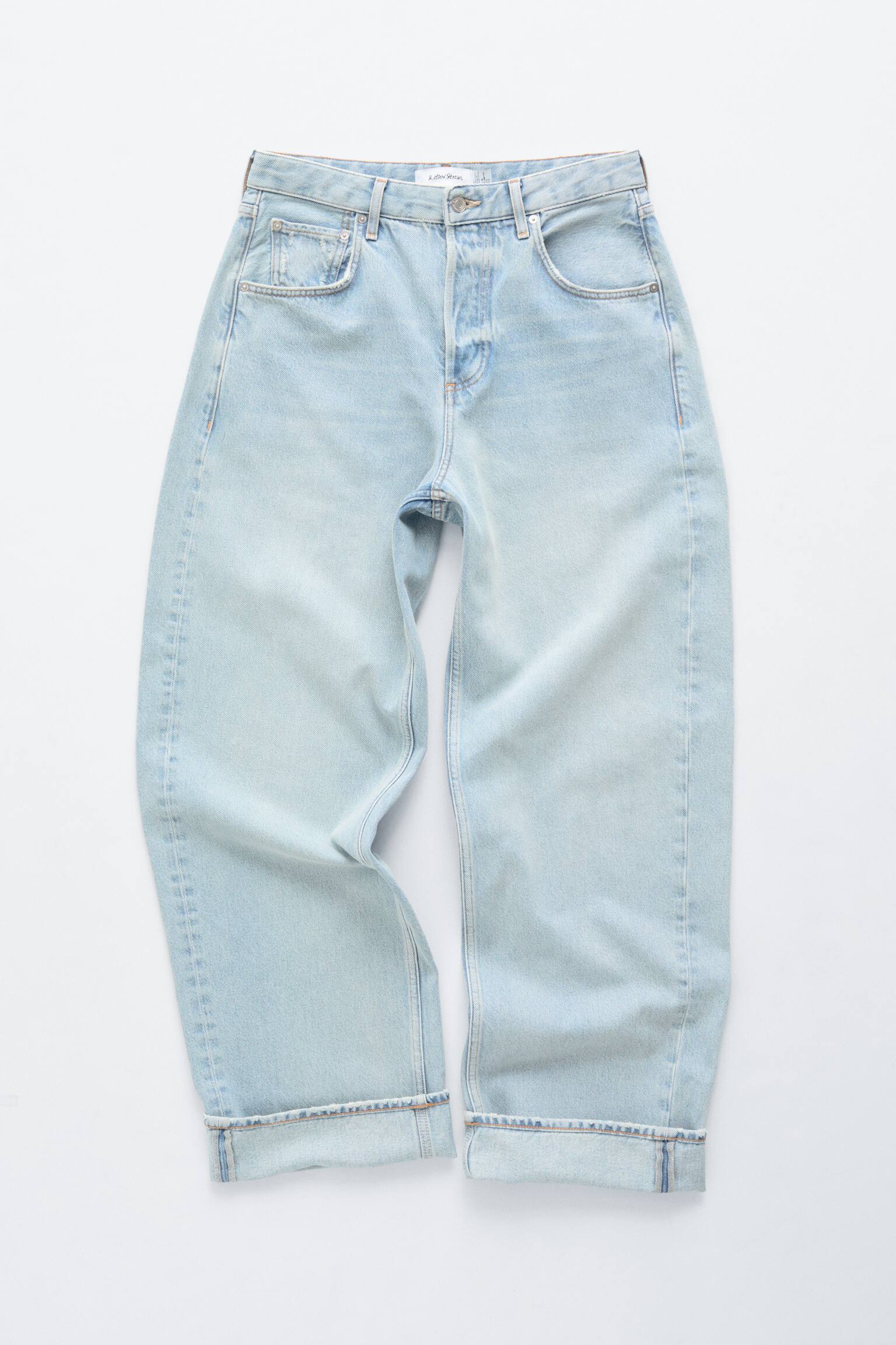 Jeans mit Barrel-Bein - Hellblau/Helles Khaki/Weiß/Dunkelblau/Rostbraun/Mittelblau/Khaki - 2
