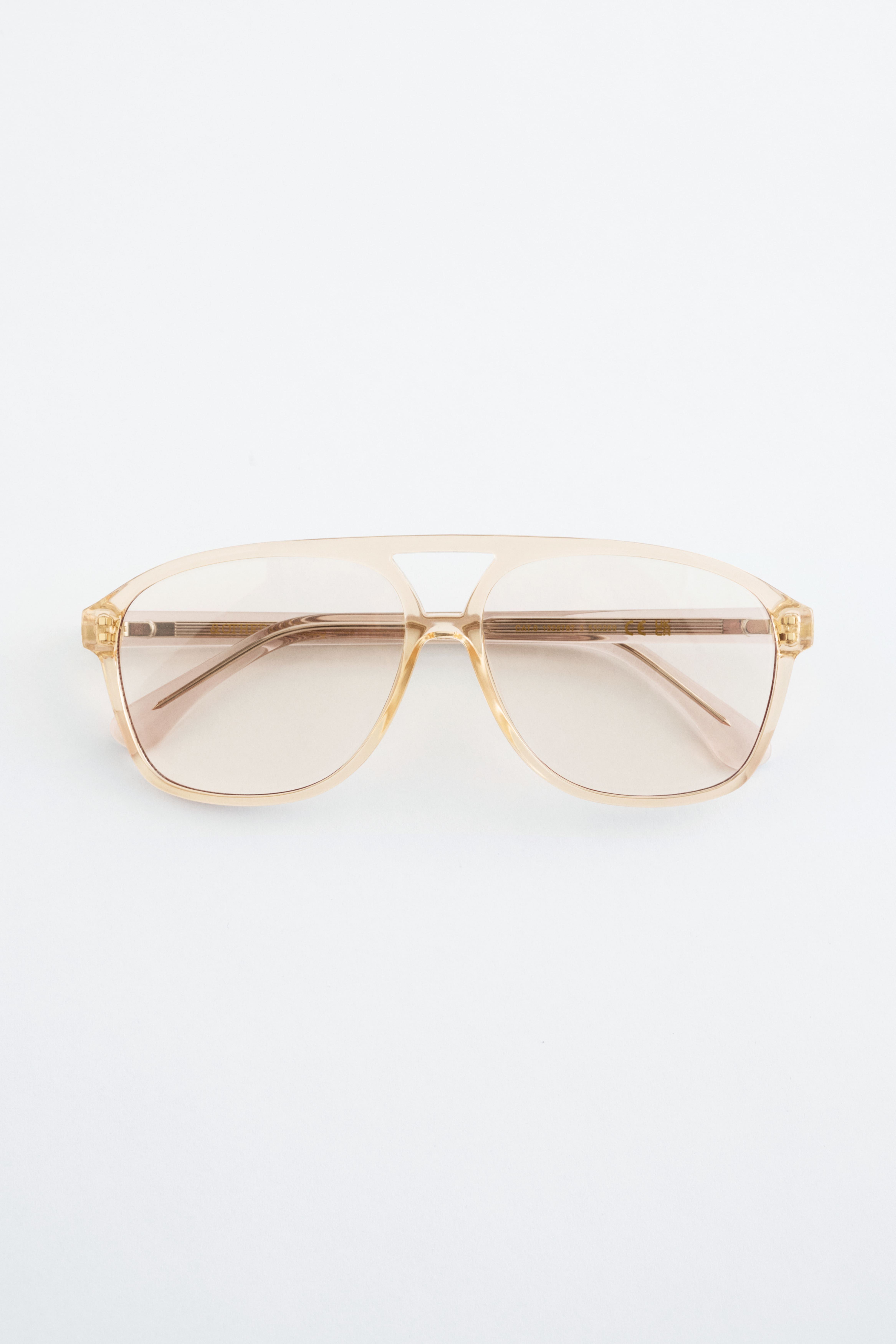 Duże okulary przeciwsłoneczne pilotki - Biały/Przezroczysty/Brązowy/Żółty/Zielony khaki