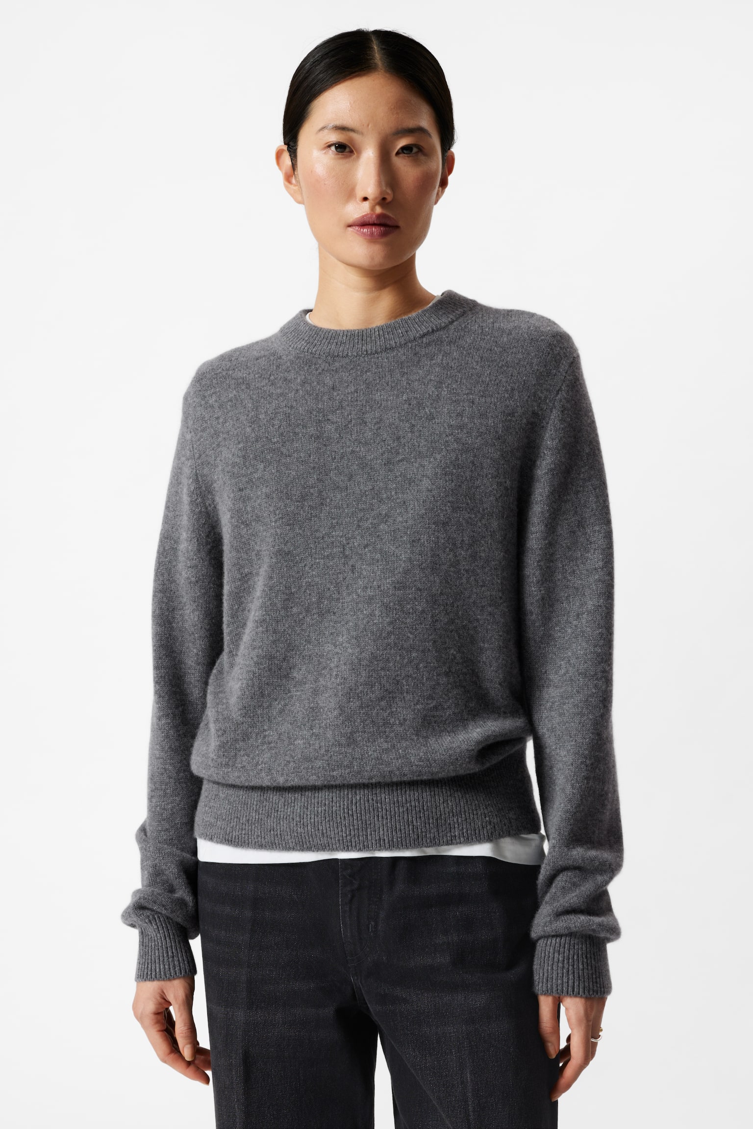 Cashmere Jumper - Grey/Black/Mole/Pink - 1