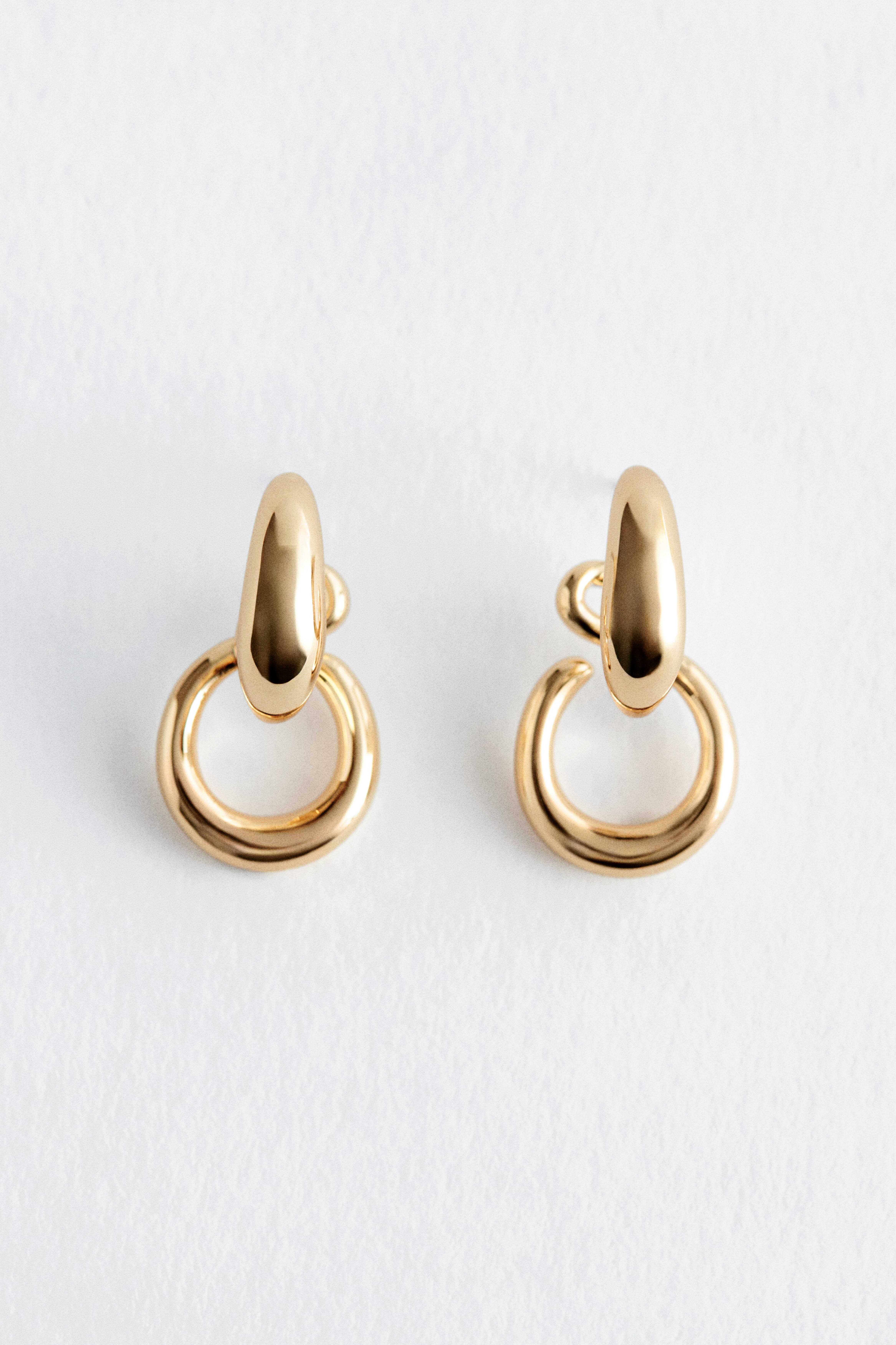 Doppel-Creolen - Gold