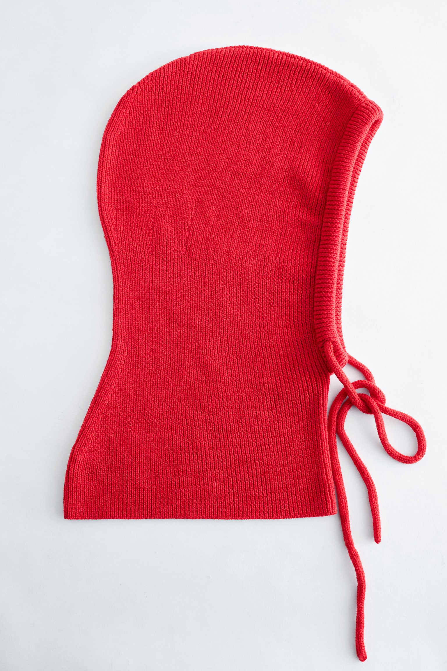 Balaclava oversize in lana - Rosso
