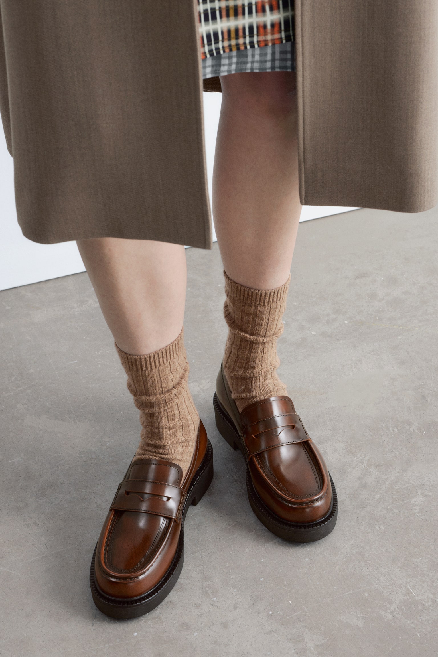 Markante Loafers aus Leder - Braun/Schwarz/Dunkelbraun - 6