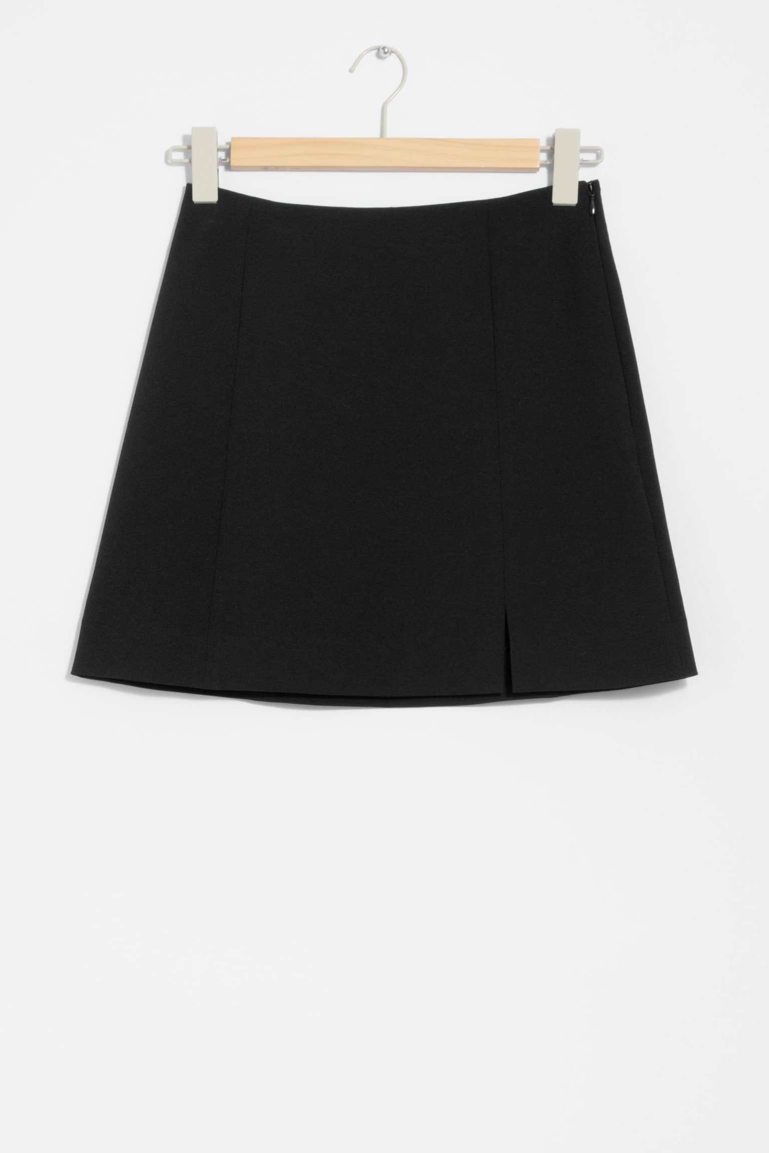 High-Waist Mini Skirt - Black/Brown - 2