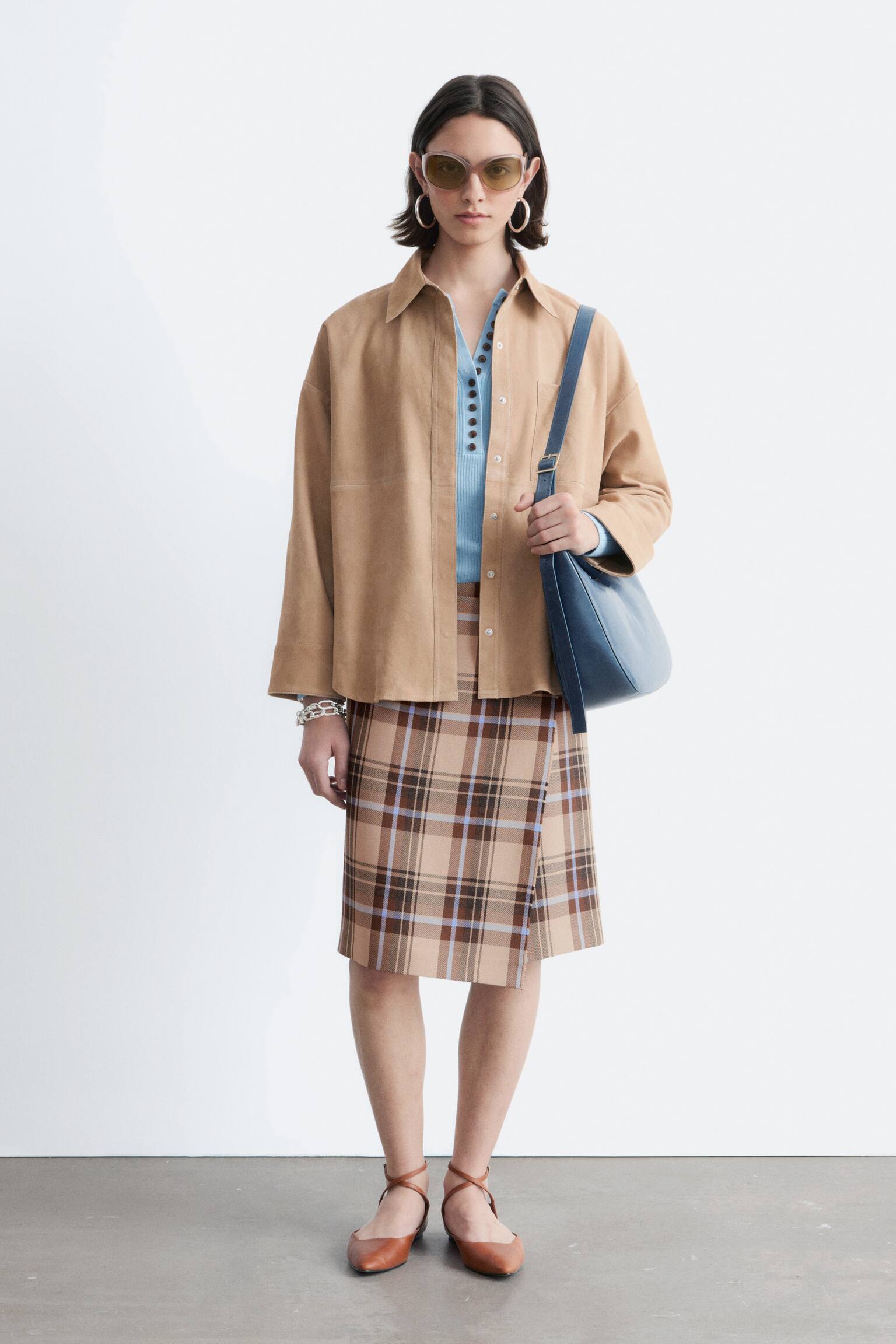 Suède overhemd - Beige - 8