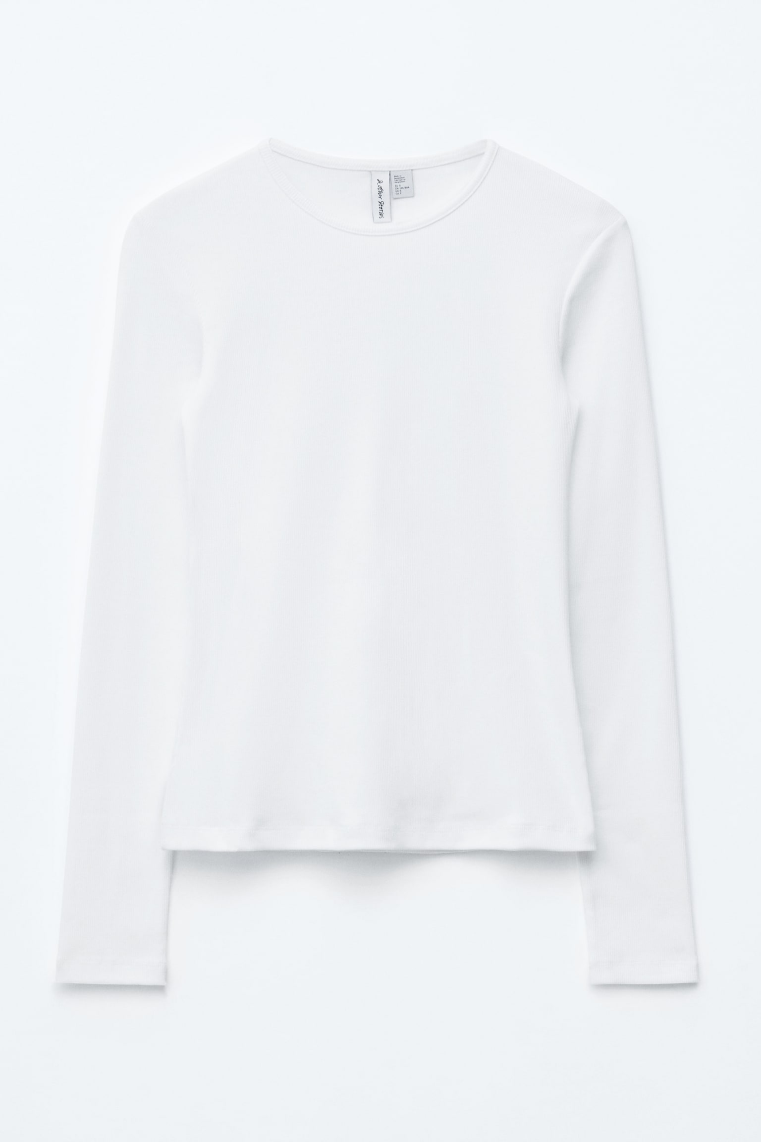 Haut côtelé à manches longues - Blanc/Marron foncé/Rayures beiges/noires/Black/Rayures brunes et blanches/Gris clair/Vert foncé - 2