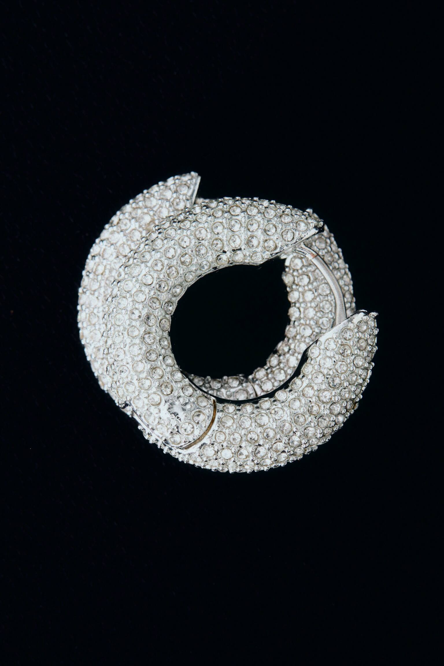 Oorringen met kristallen - Zilver - 3