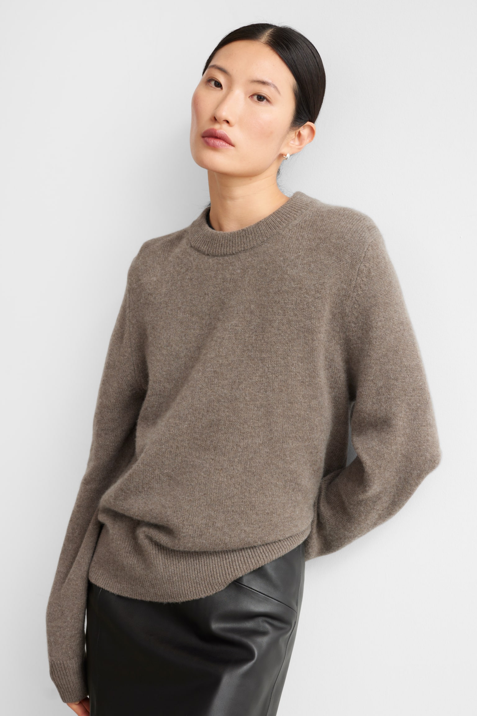 Cashmere Jumper - Mole/Black/Pink/Grey - 1