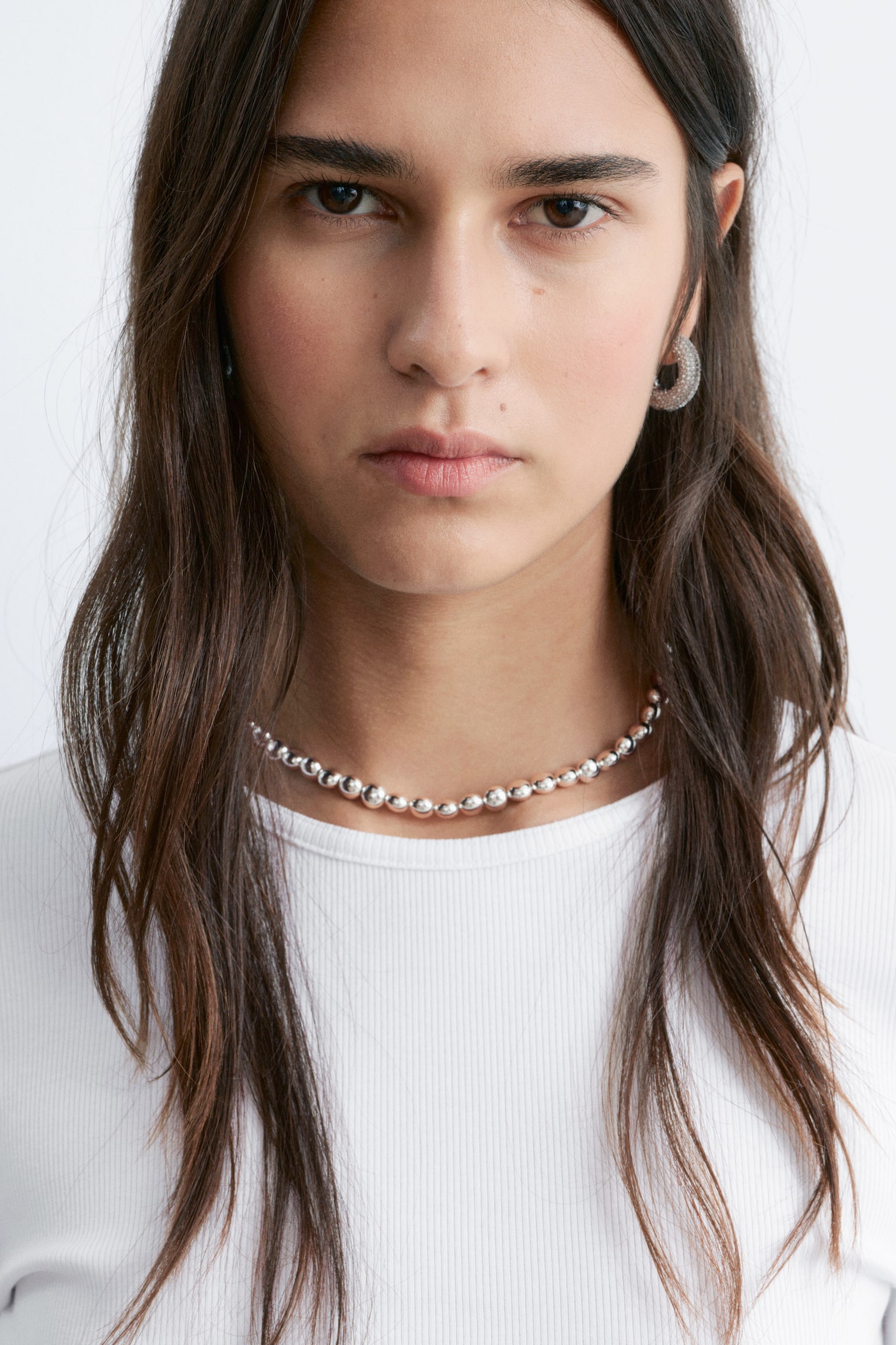 Haut côtelé à manches longues - Blanc/Marron foncé/Rayures beiges/noires/Black/Rayures brunes et blanches/Gris clair/Vert foncé - 3