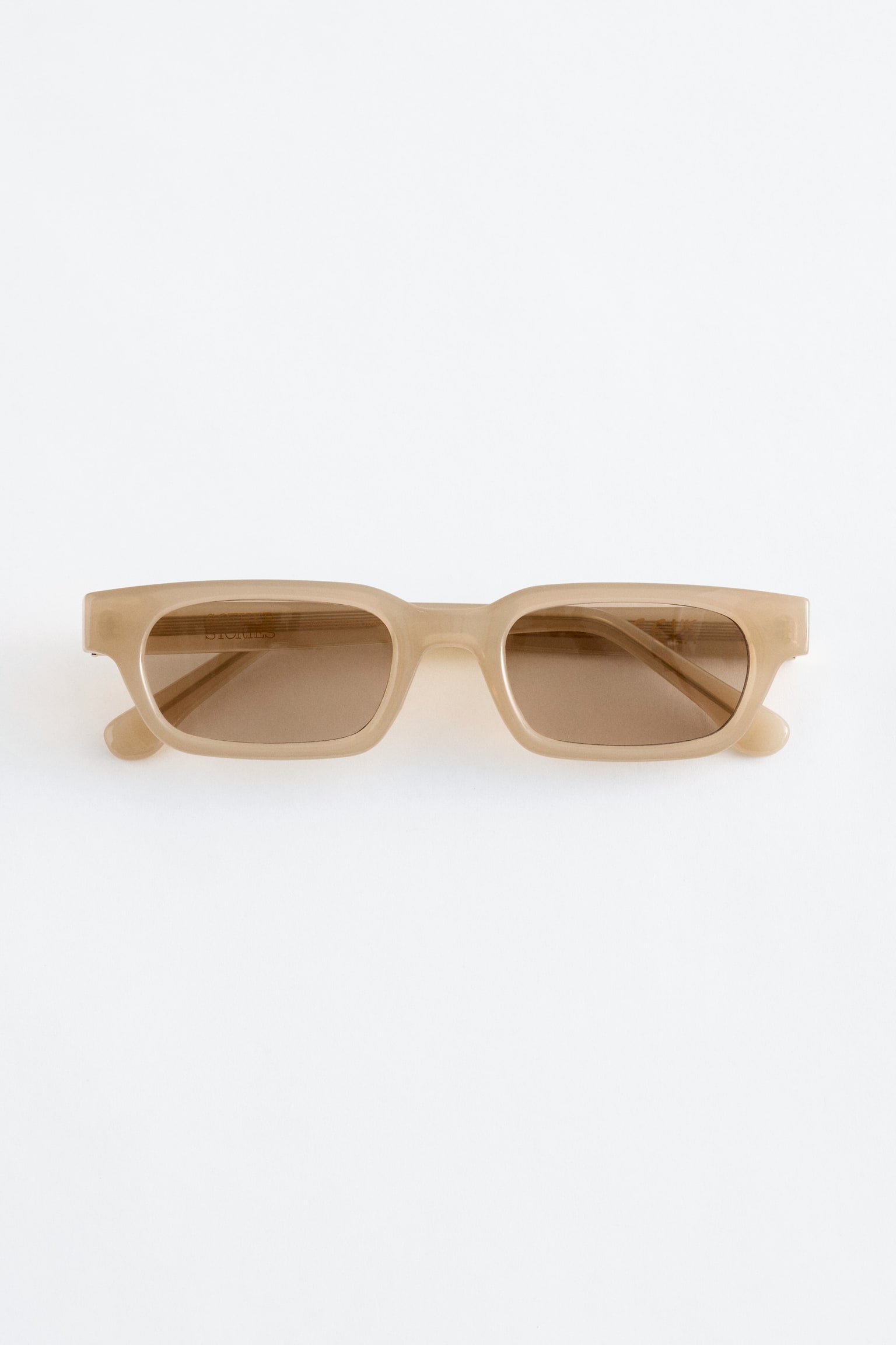 Sonnenbrille mit schmalem Rahmen - Gelb/Rost