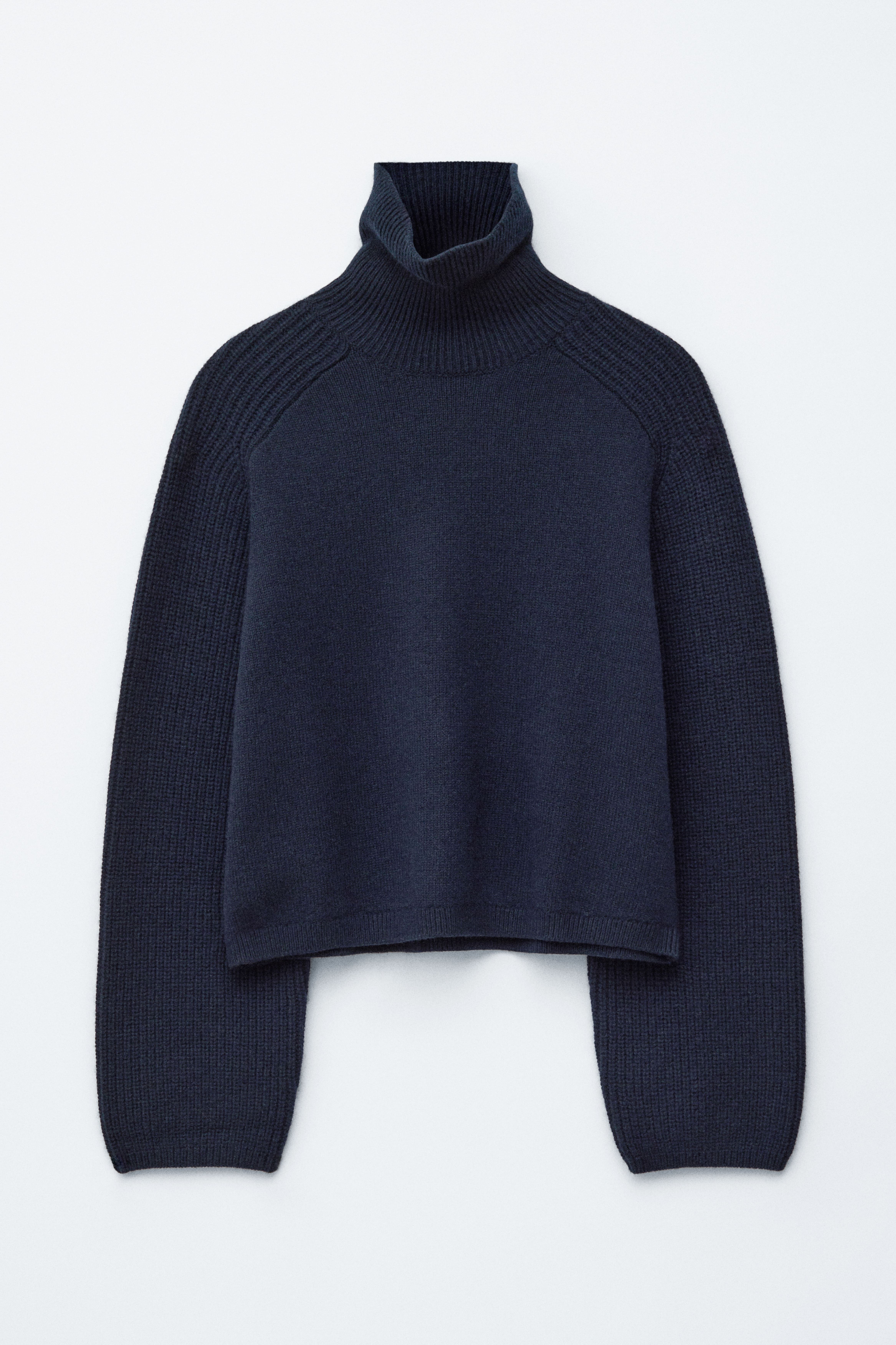 Dolcevita boxy - Blu scuro/Marrone scuro