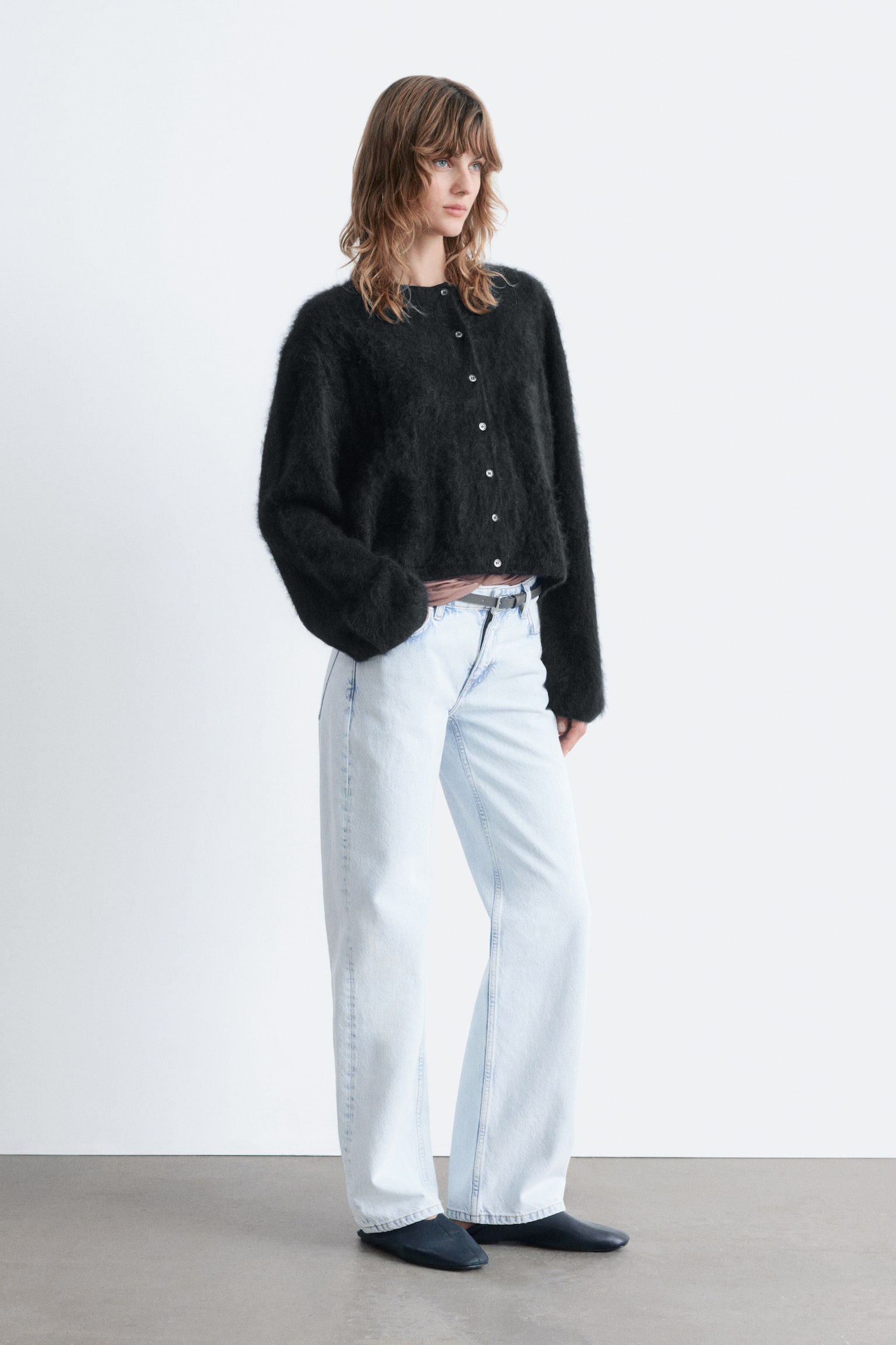 Jeans mit geradem Bein - Hellblau - 7