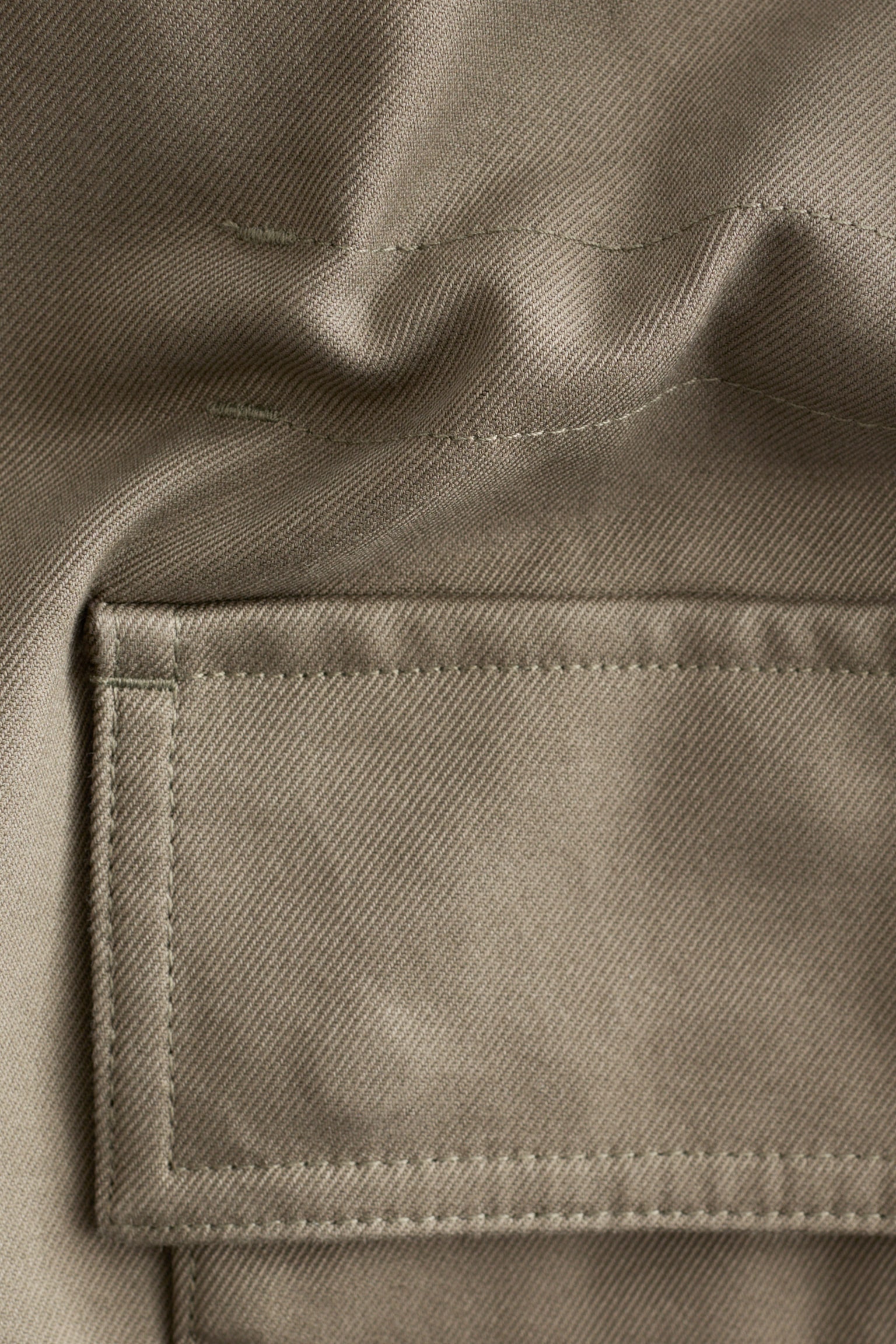 Oversized utility jack met trekkoord - Kakigroen/Mosterdgeel/Dark Brown - 4