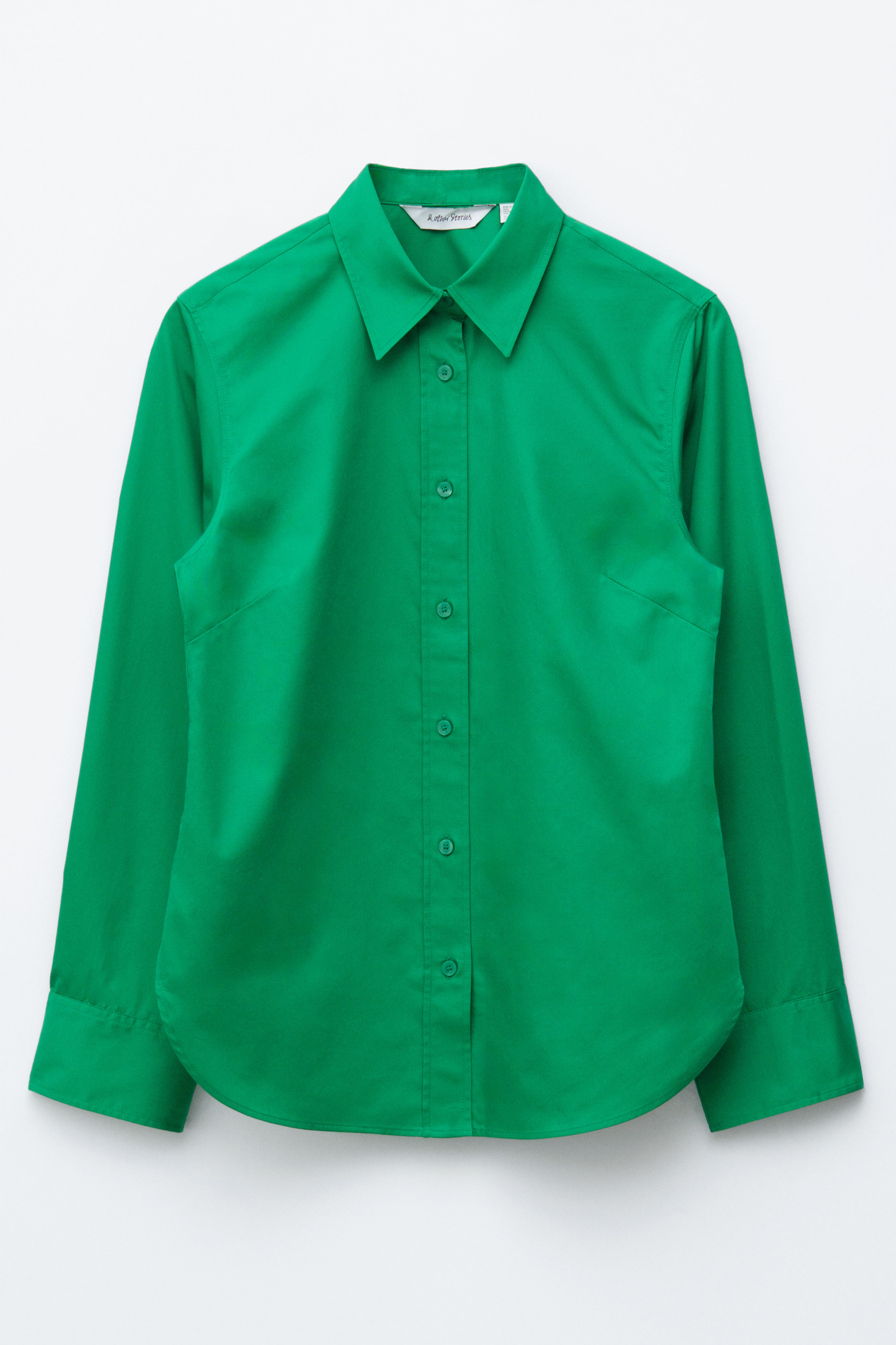 Camicia in cotone - Verde/Bianco