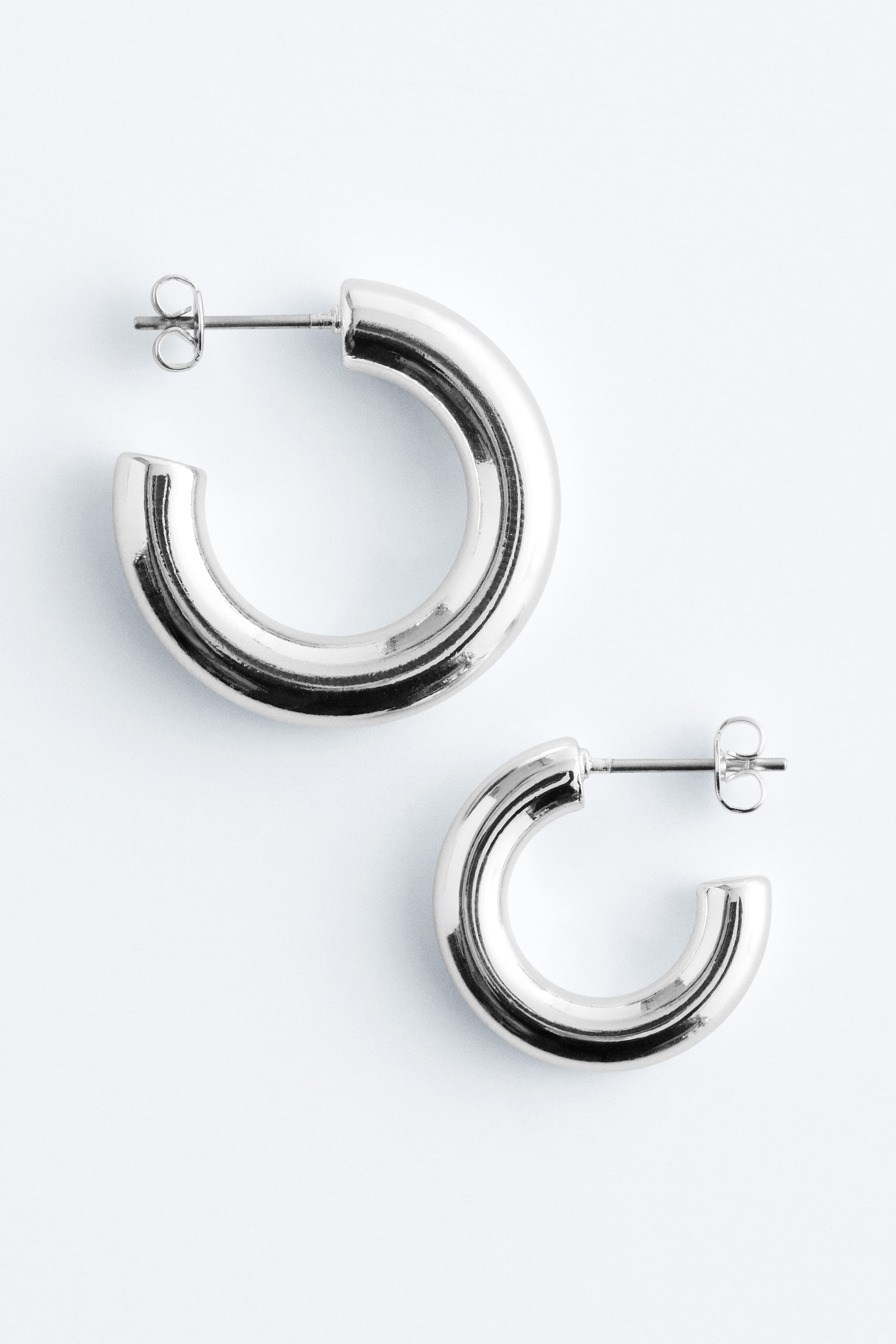 Markante Creolen im Set - Silber